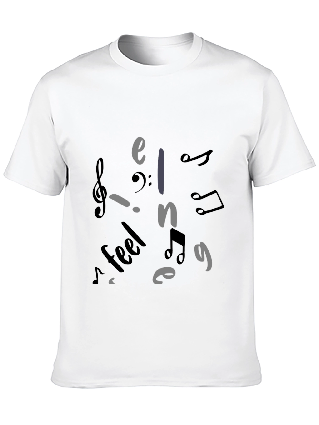 Musical Feel Black T-Shirt