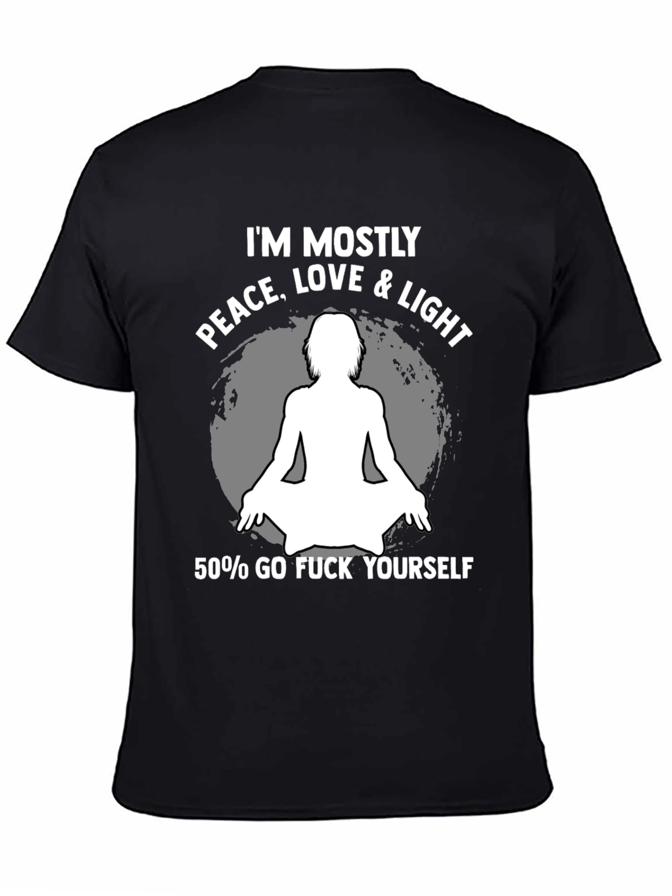 Peace Love Light Funny Graphic Tee