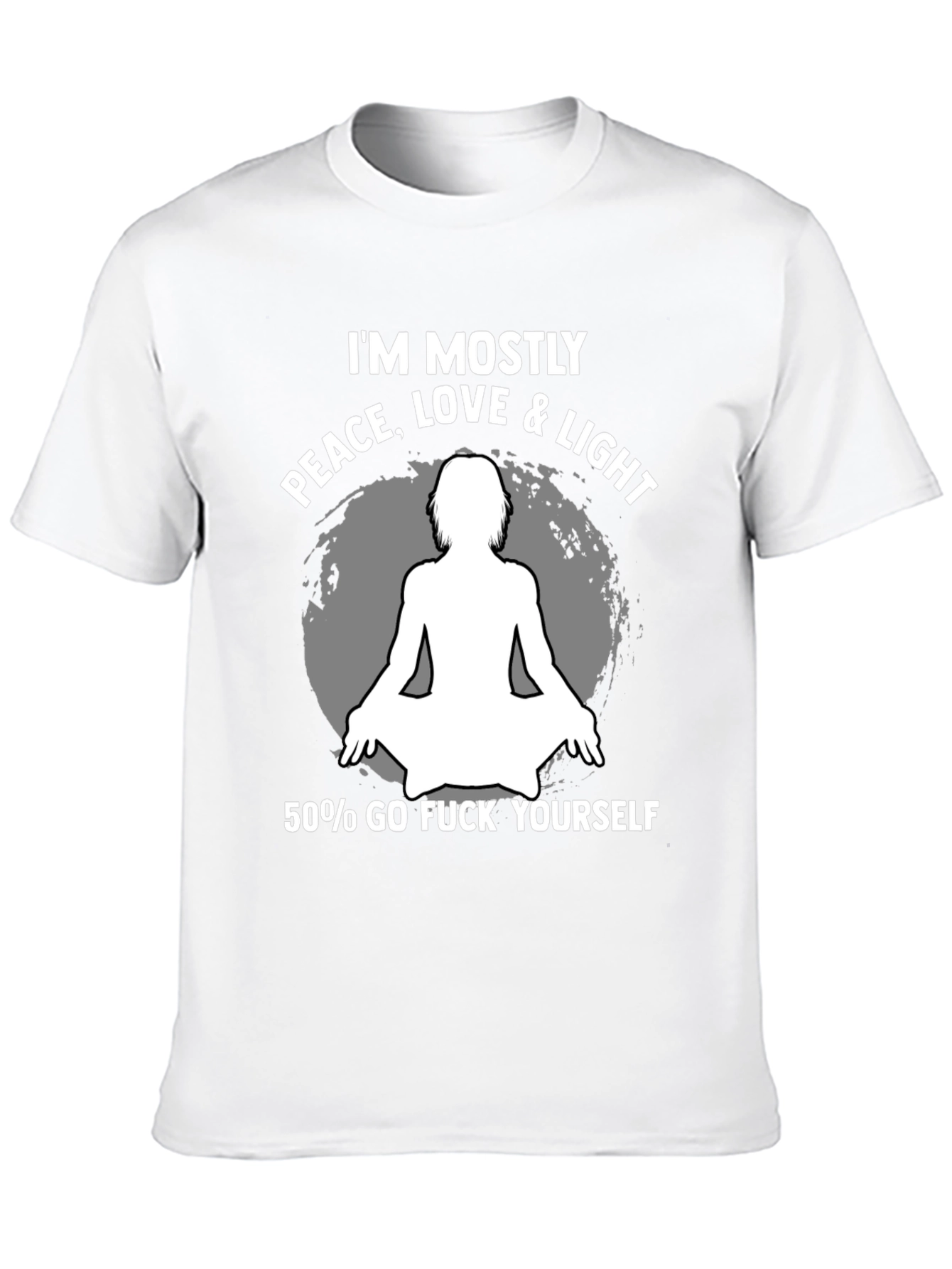 Peace Love Light Funny Graphic Tee