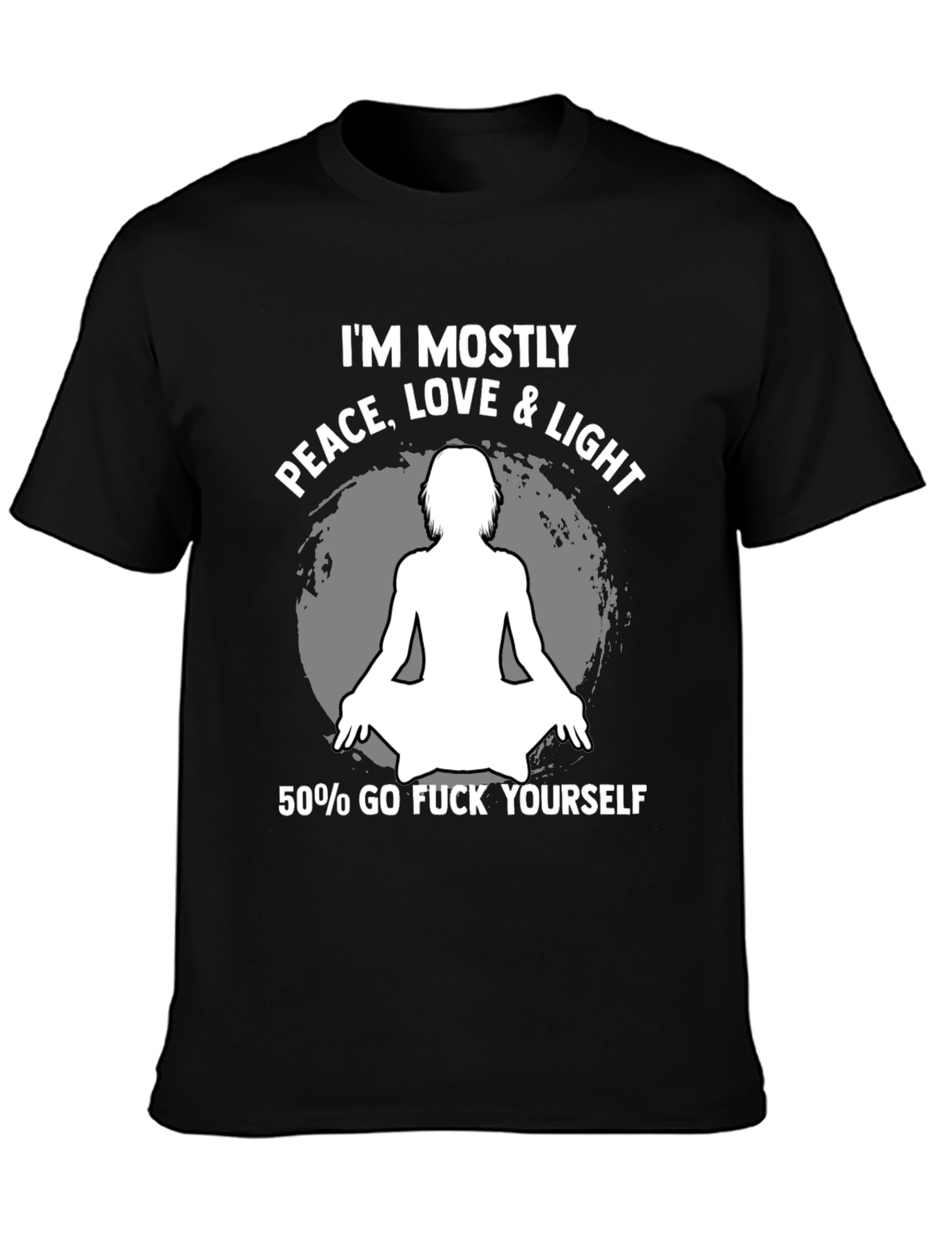 Peace Love Light Funny Graphic Tee