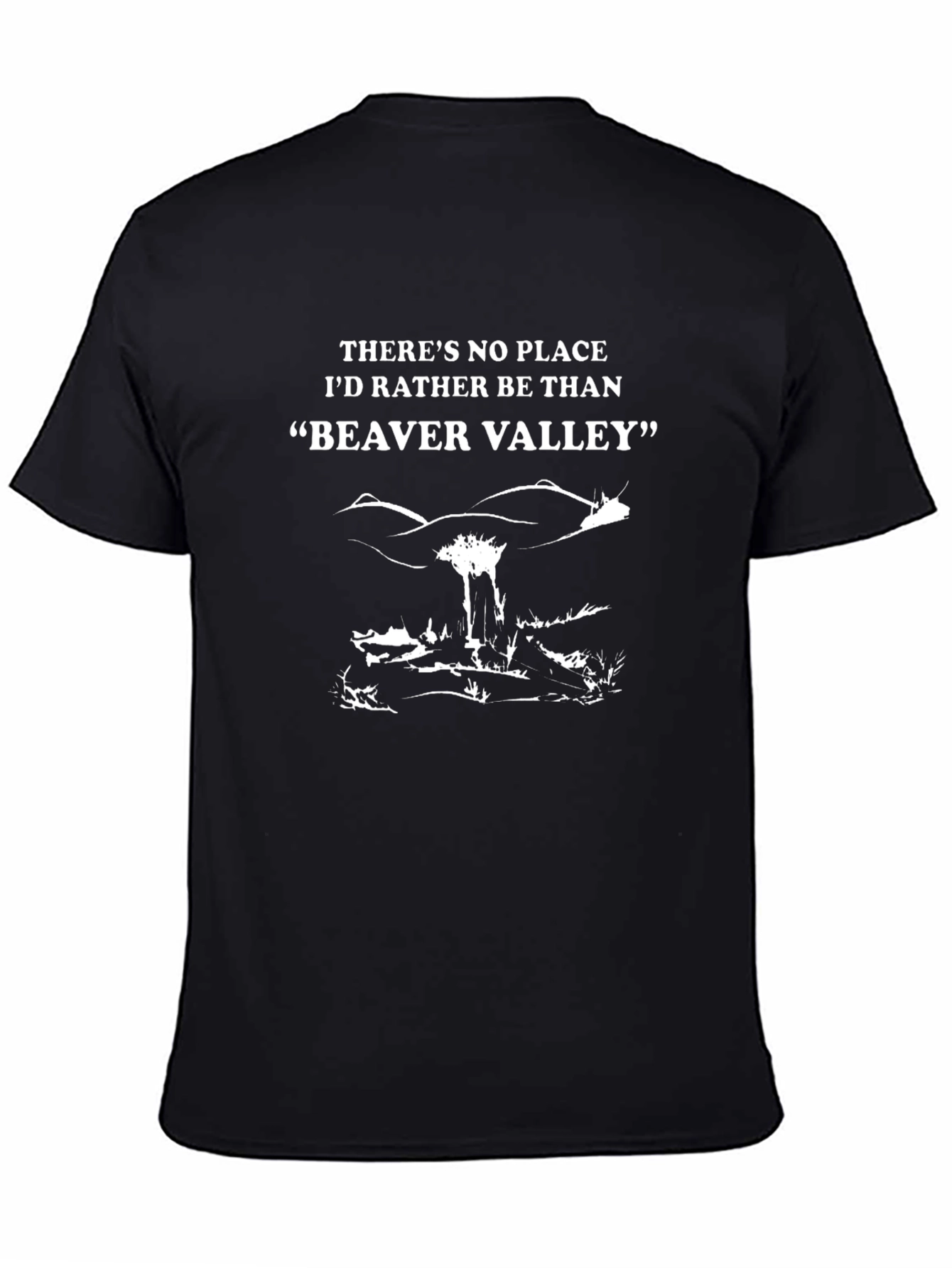 Beaver Valley Graphic Tee - Funny Novelty T-Shirt