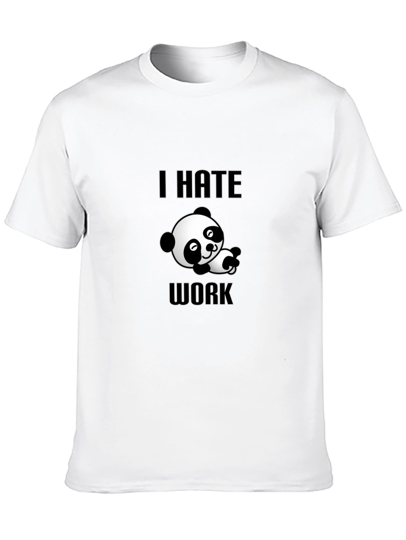 I Hate Work Panda Graphic Tee