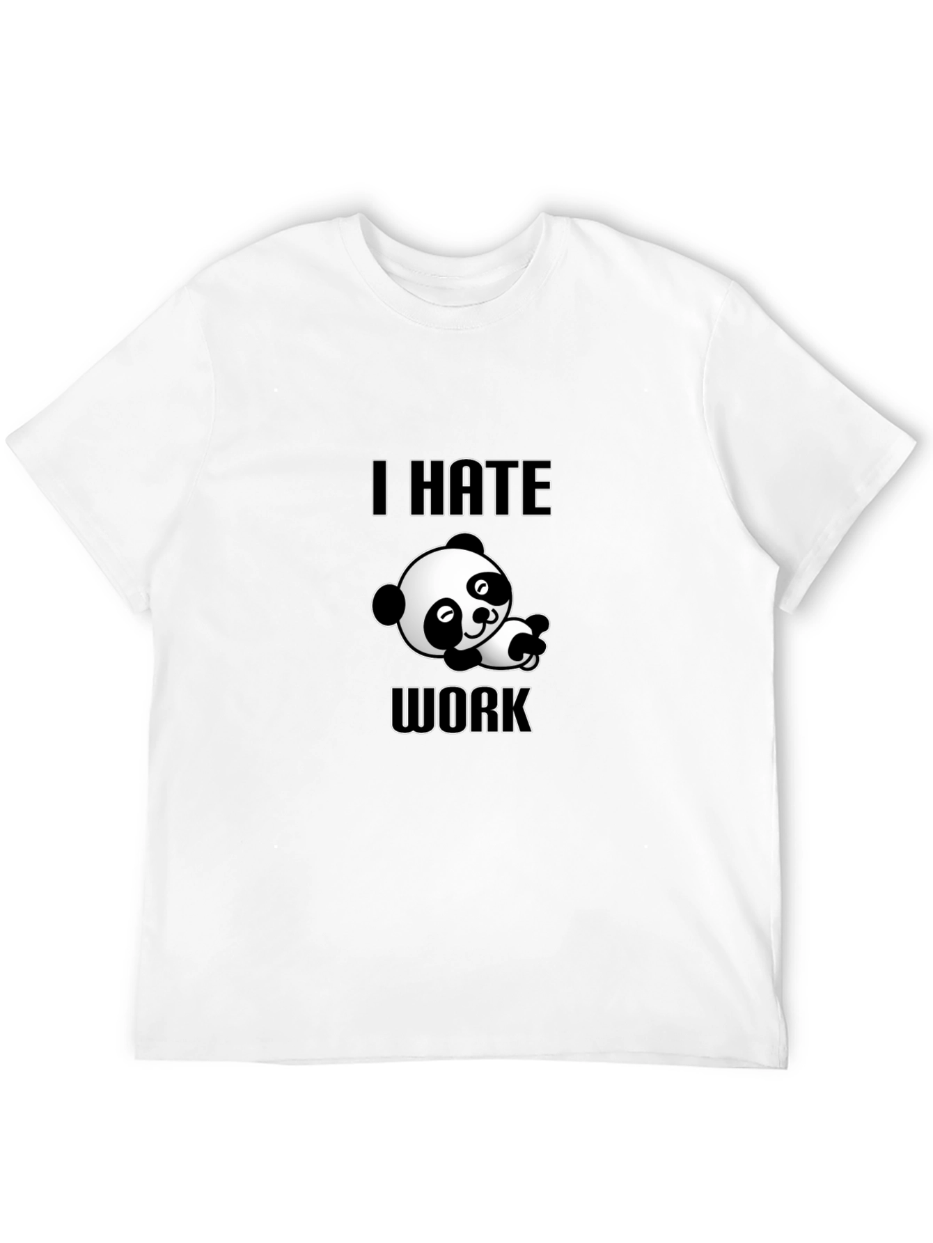 I Hate Work Panda Graphic Tee