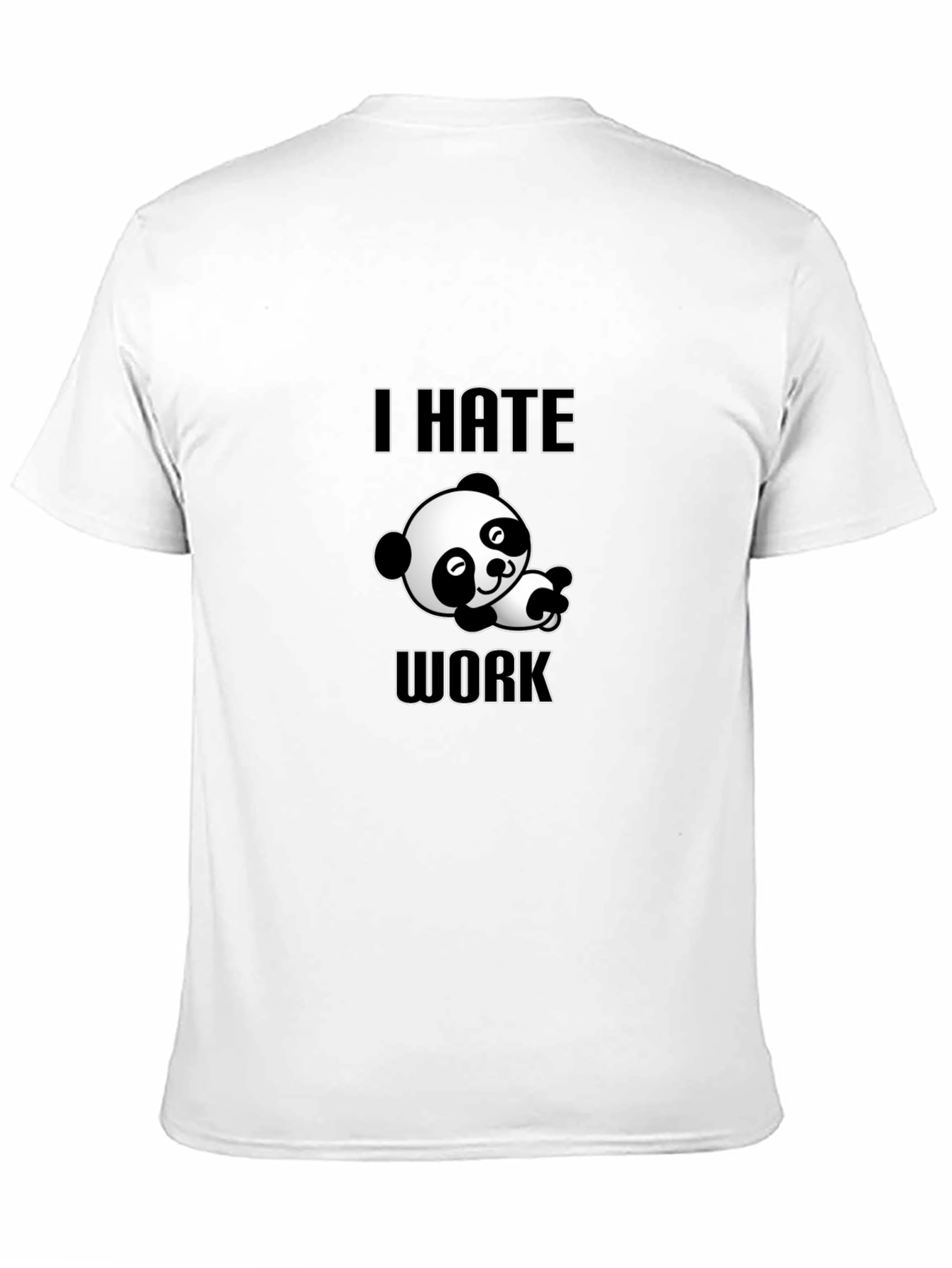 I Hate Work Panda Graphic Tee