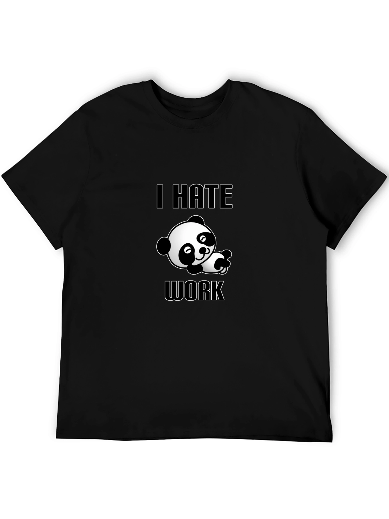 I Hate Work Panda Graphic Tee