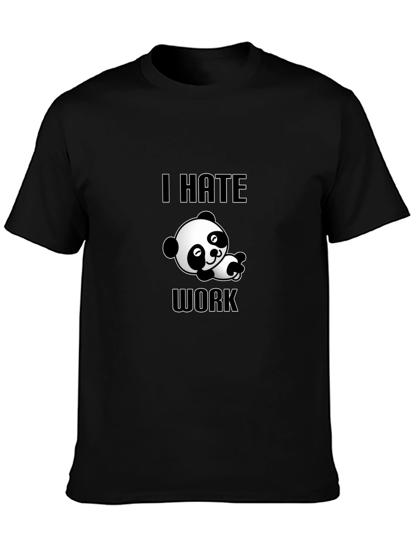 I Hate Work Panda Graphic Tee