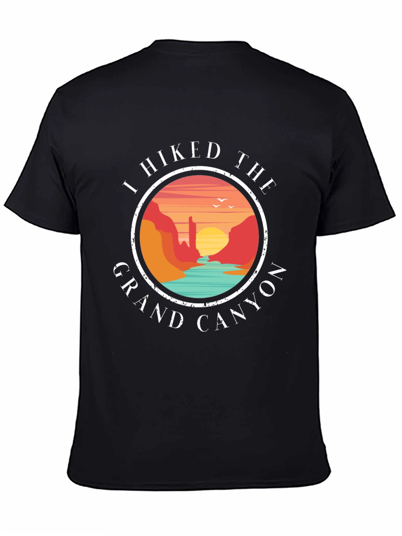 Grand Canyon Hiker T-Shirt - Black Adventure Tee