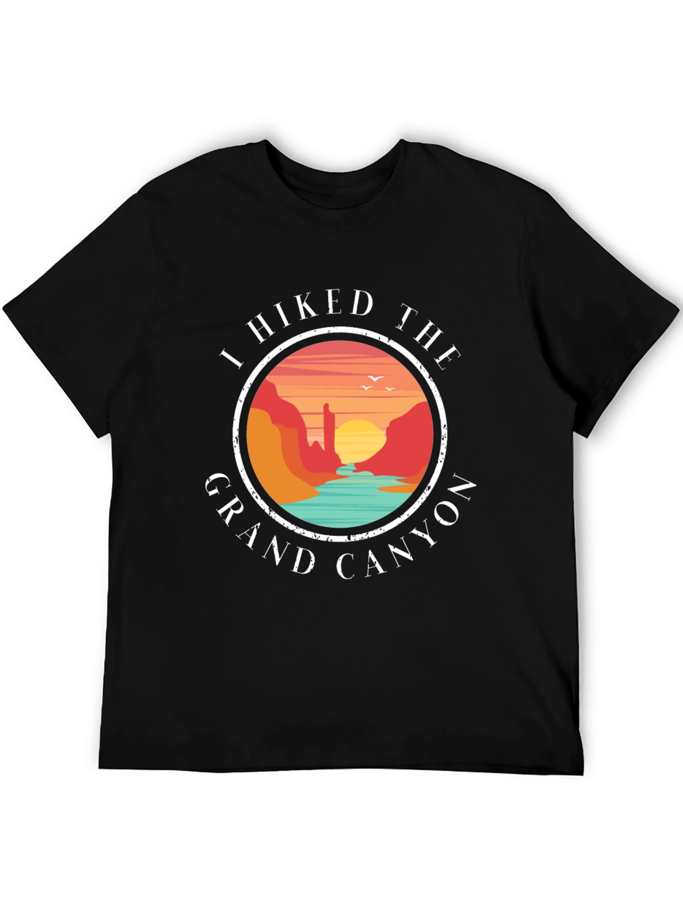 Grand Canyon Hiker T-Shirt - Black Adventure Tee