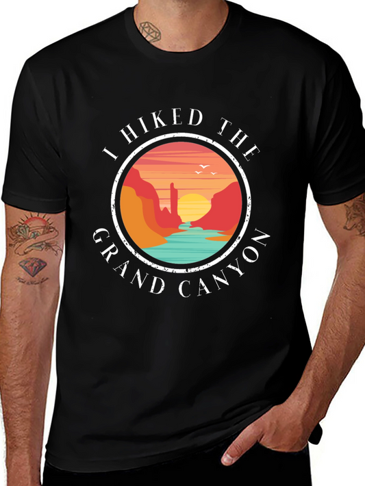 Grand Canyon Hiker T-Shirt - Black Adventure Tee