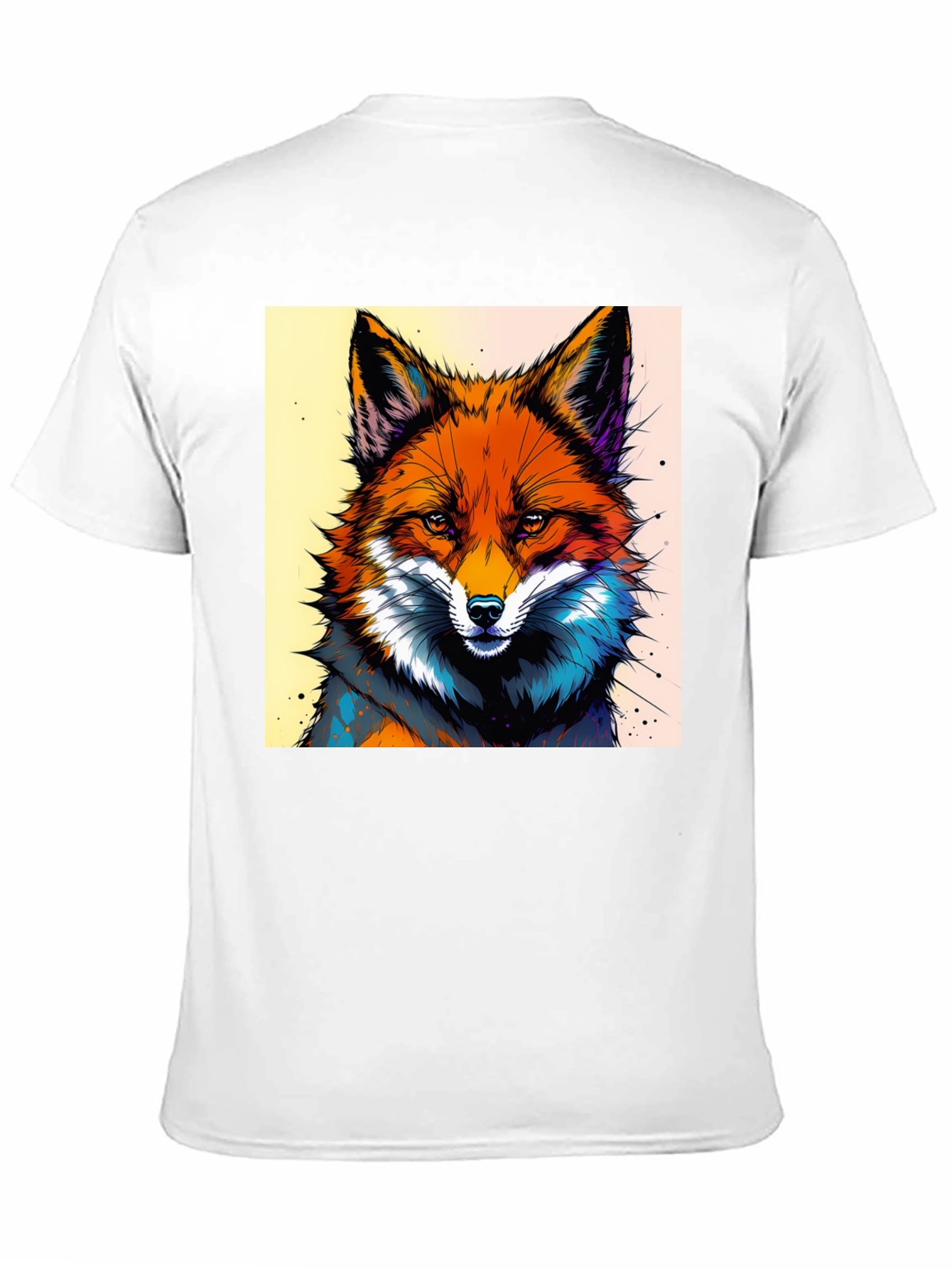 Artistic Fox Graphic Tee - Stylish & Unique