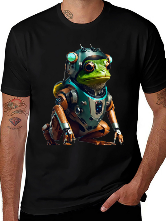 Cyber Frog T-Shirt - Sci-Fi Amphibian Style