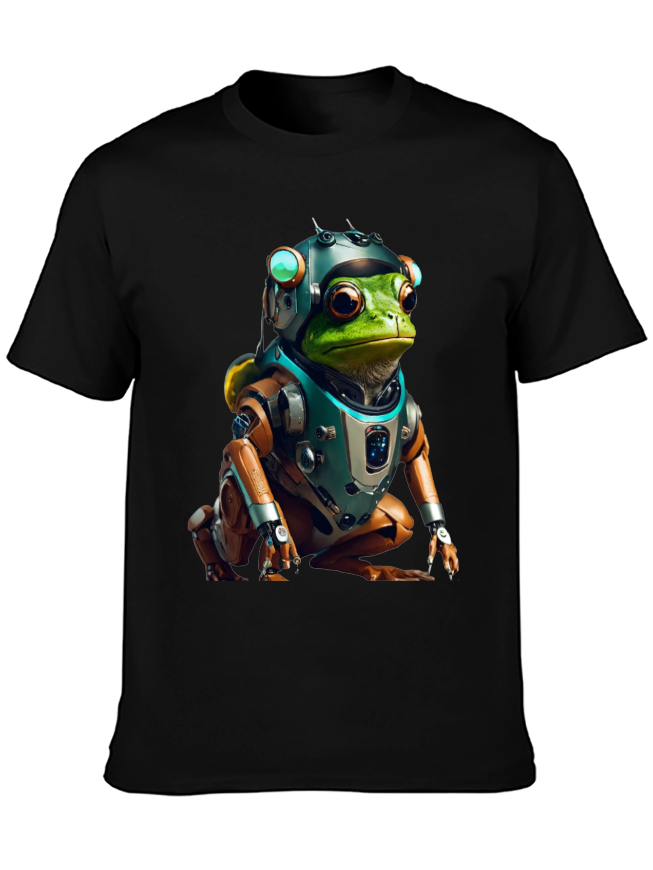 Cyber Frog T-Shirt - Sci-Fi Amphibian Style