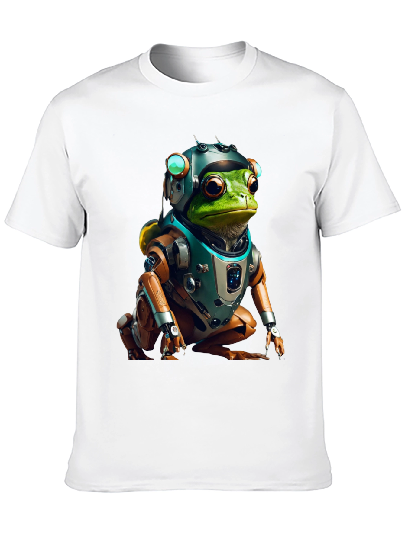 Cyber Frog T-Shirt - Sci-Fi Amphibian Style
