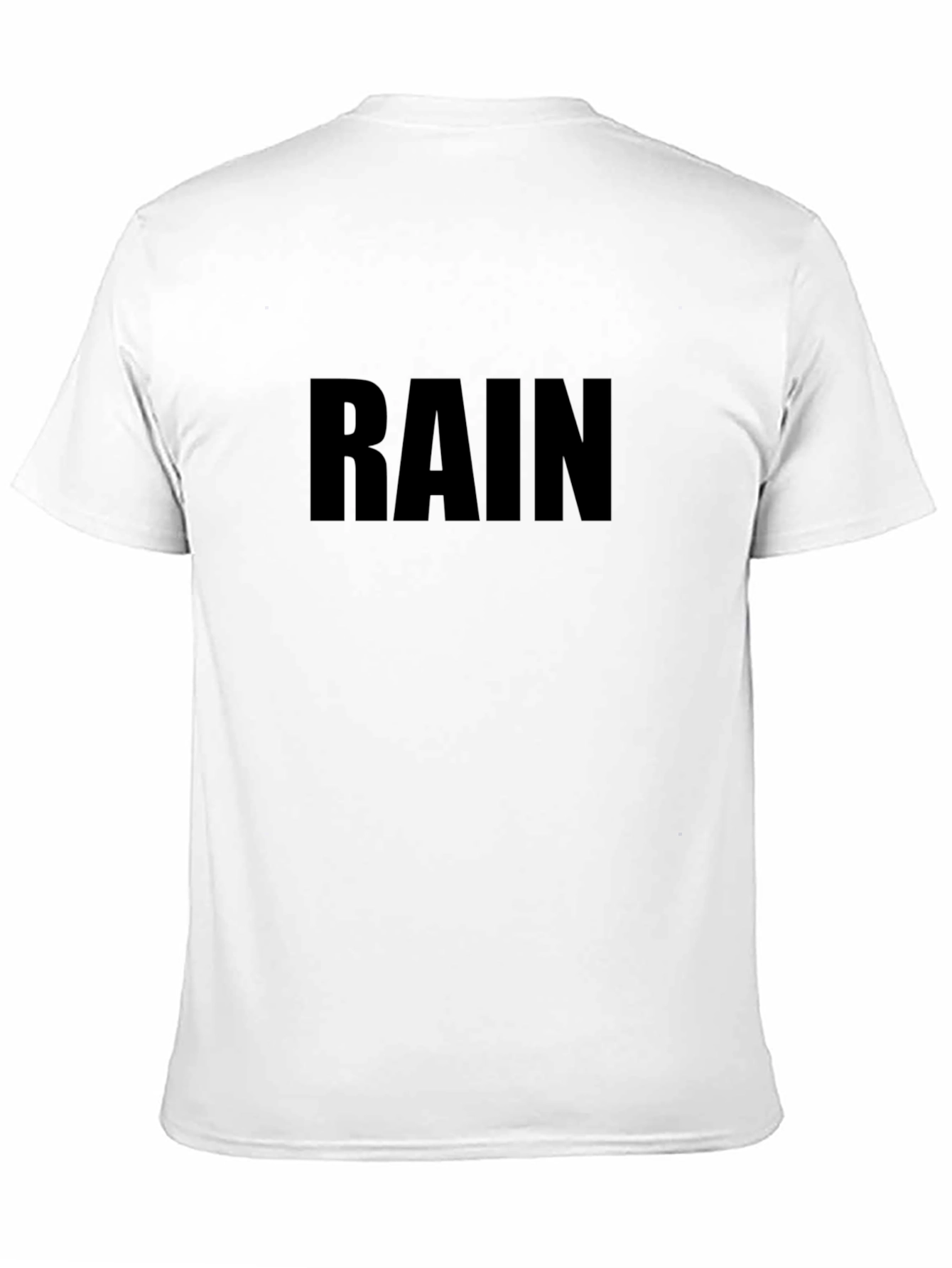 Black RAIN Graphic Tee - Comfortable Casual Wear