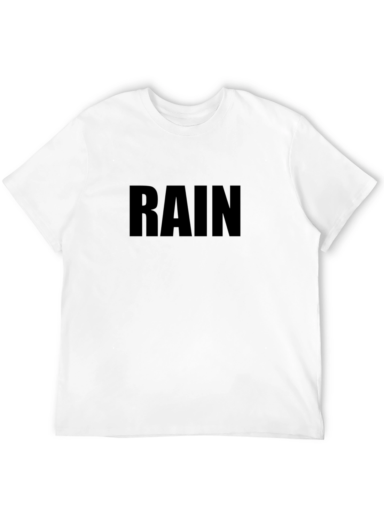 Black RAIN Graphic Tee - Comfortable Casual Wear