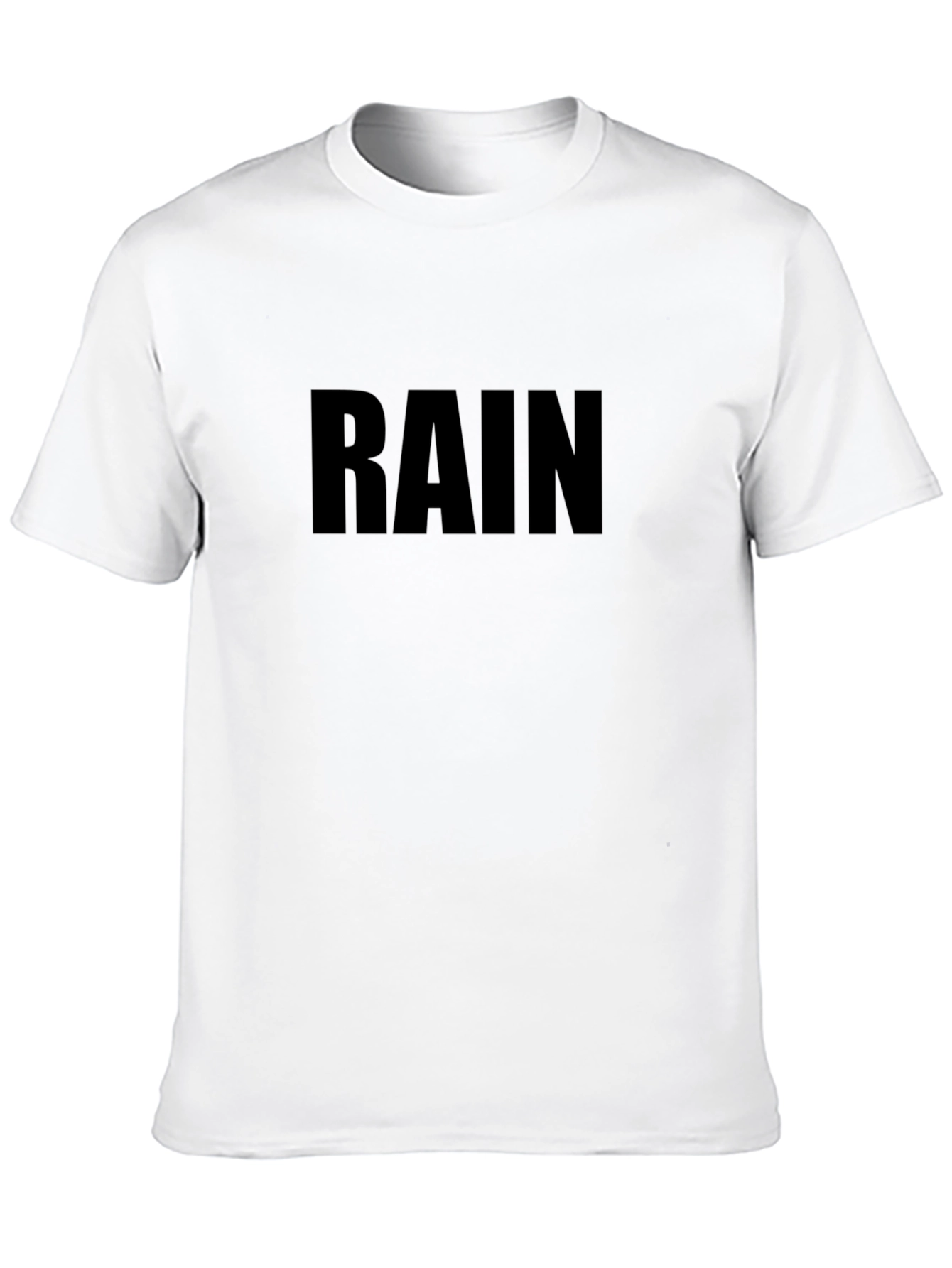 Black RAIN Graphic Tee - Comfortable Casual Wear
