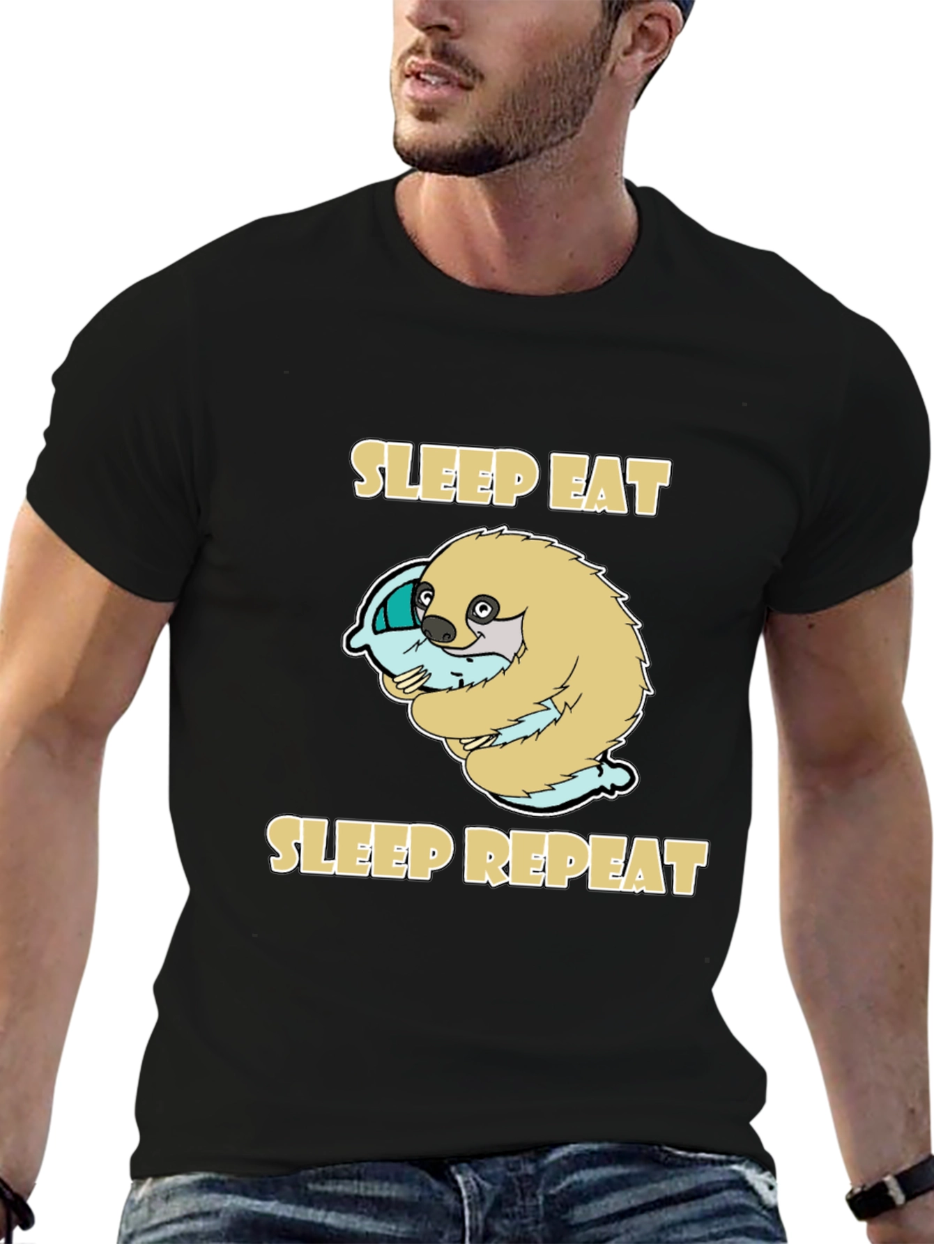 Sleep Eat Repeat Sloth T-Shirt