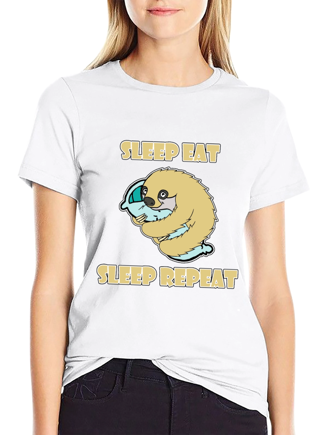 Sleep Eat Repeat Sloth T-Shirt