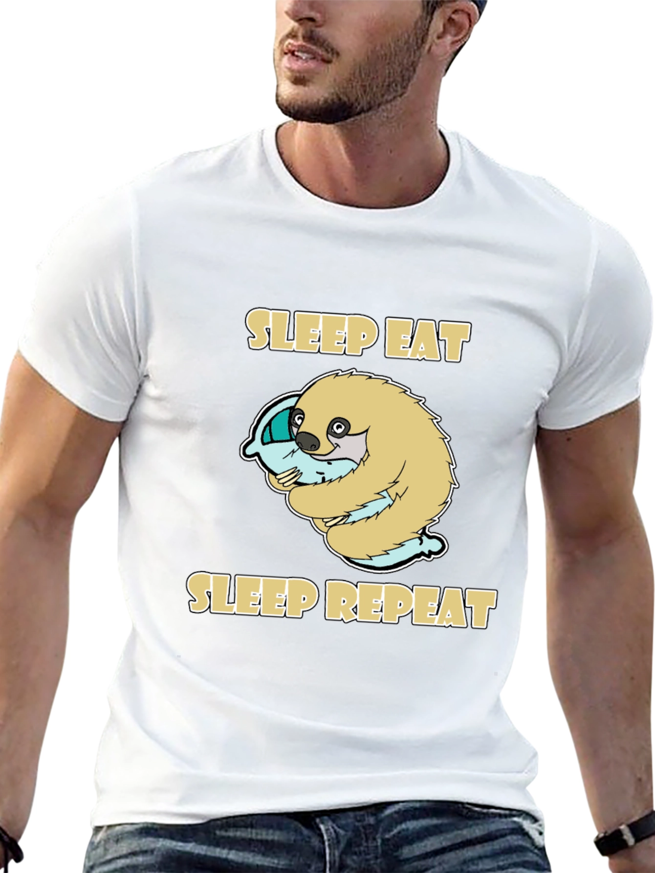 Sleep Eat Repeat Sloth T-Shirt