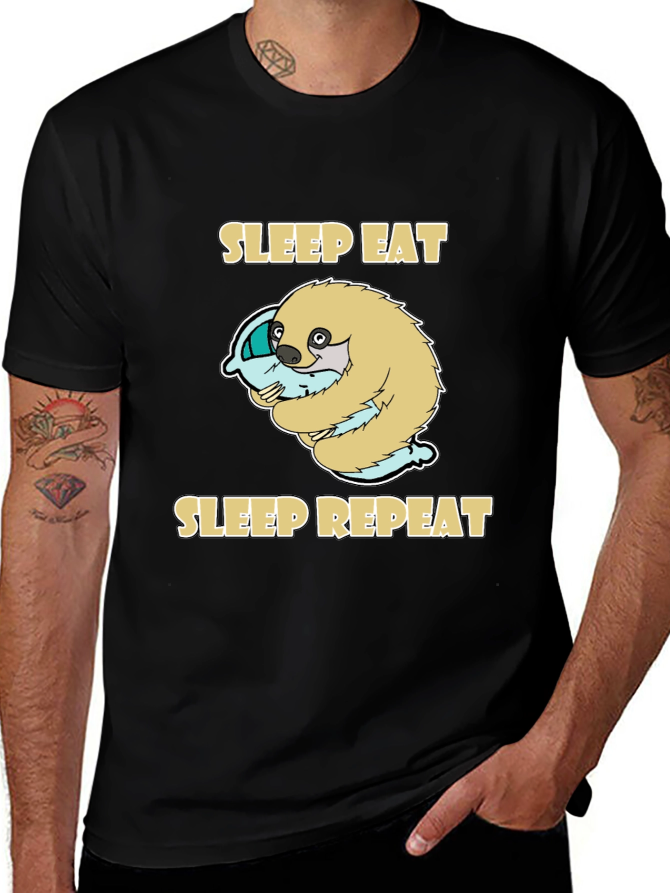 Sleep Eat Repeat Sloth T-Shirt