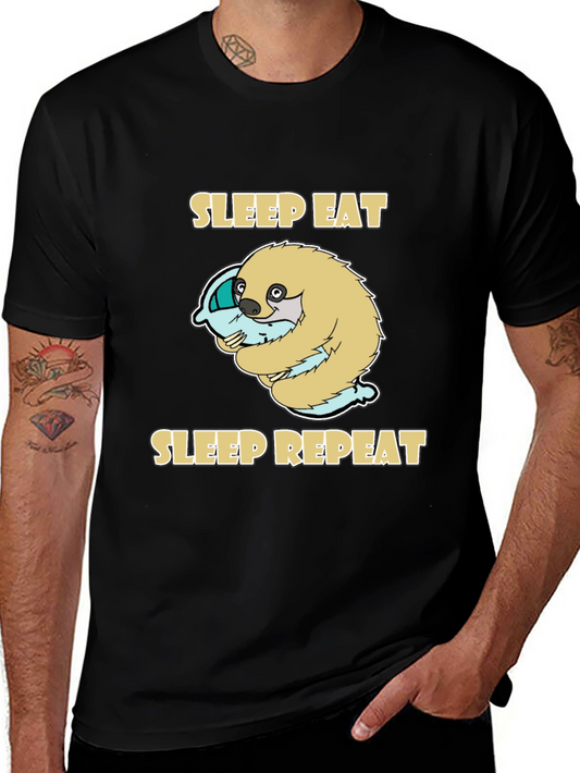 Sleep Eat Repeat Sloth T-Shirt