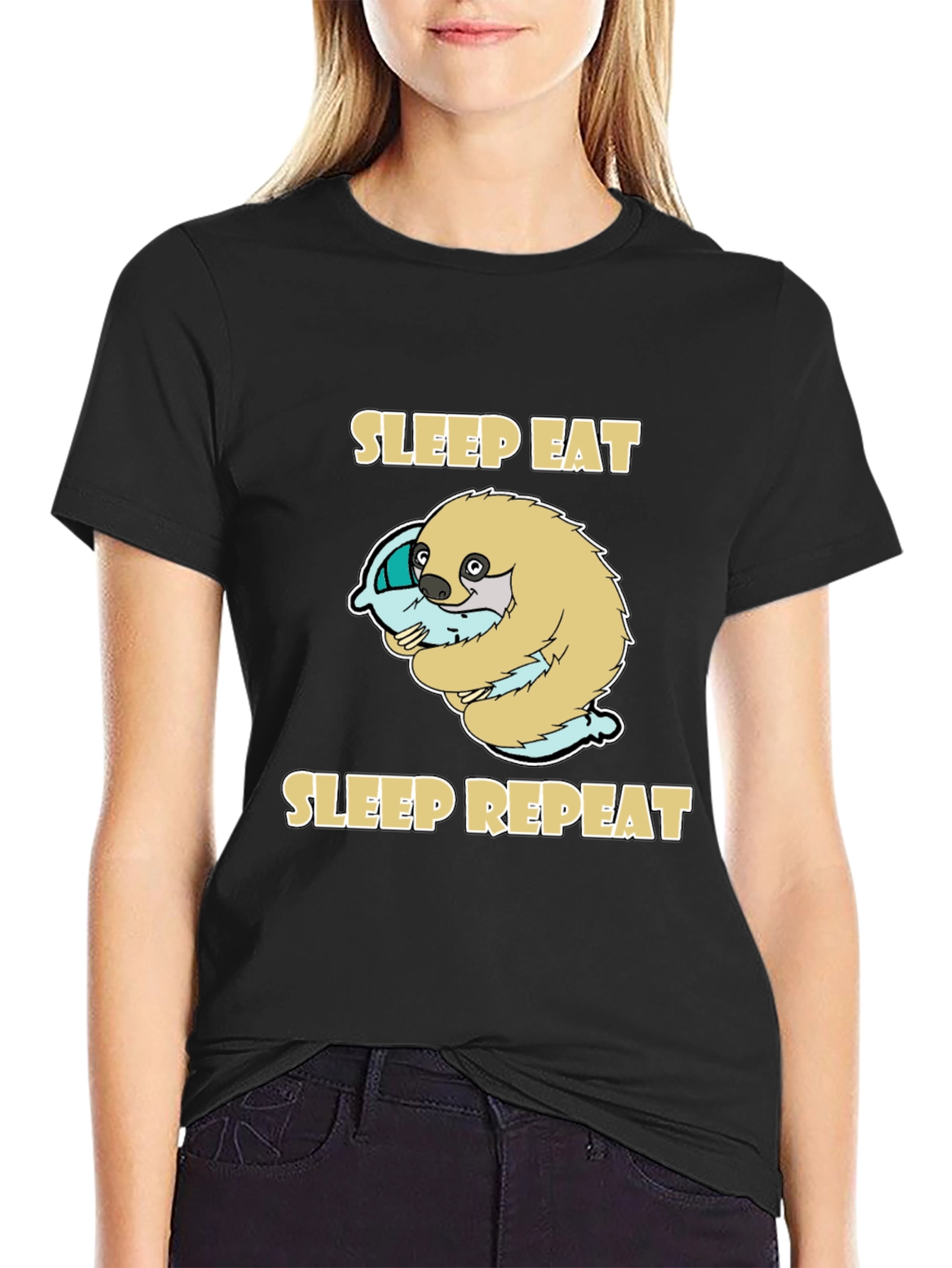 Sleep Eat Repeat Sloth T-Shirt