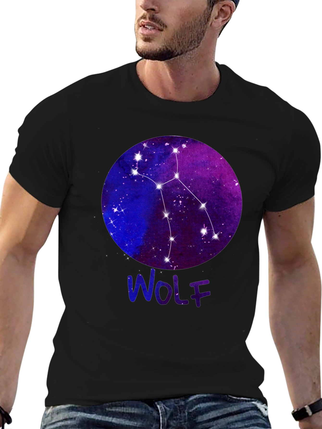 Wolf Constellation Graphic Tee - Unisex