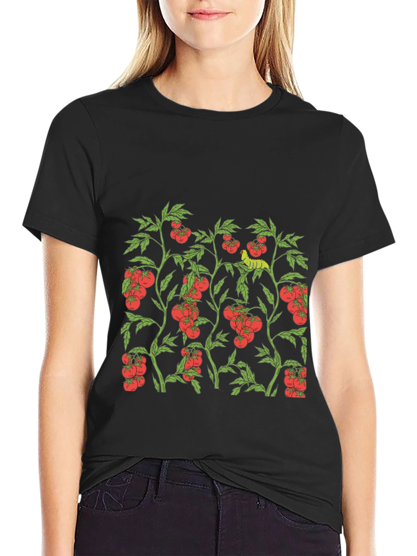 Tomato Plant Graphic Print T-Shirt