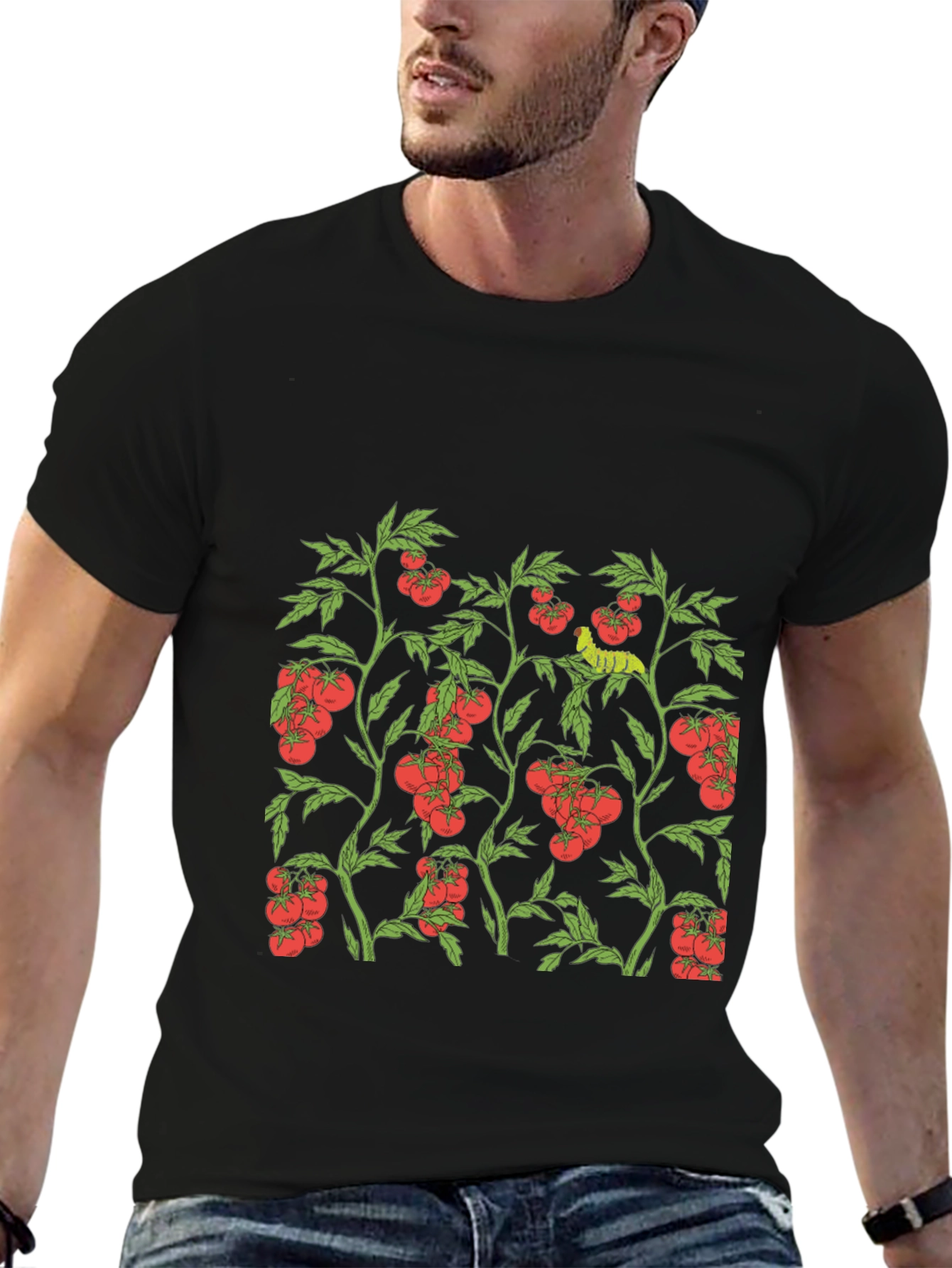 Tomato Plant Graphic Print T-Shirt