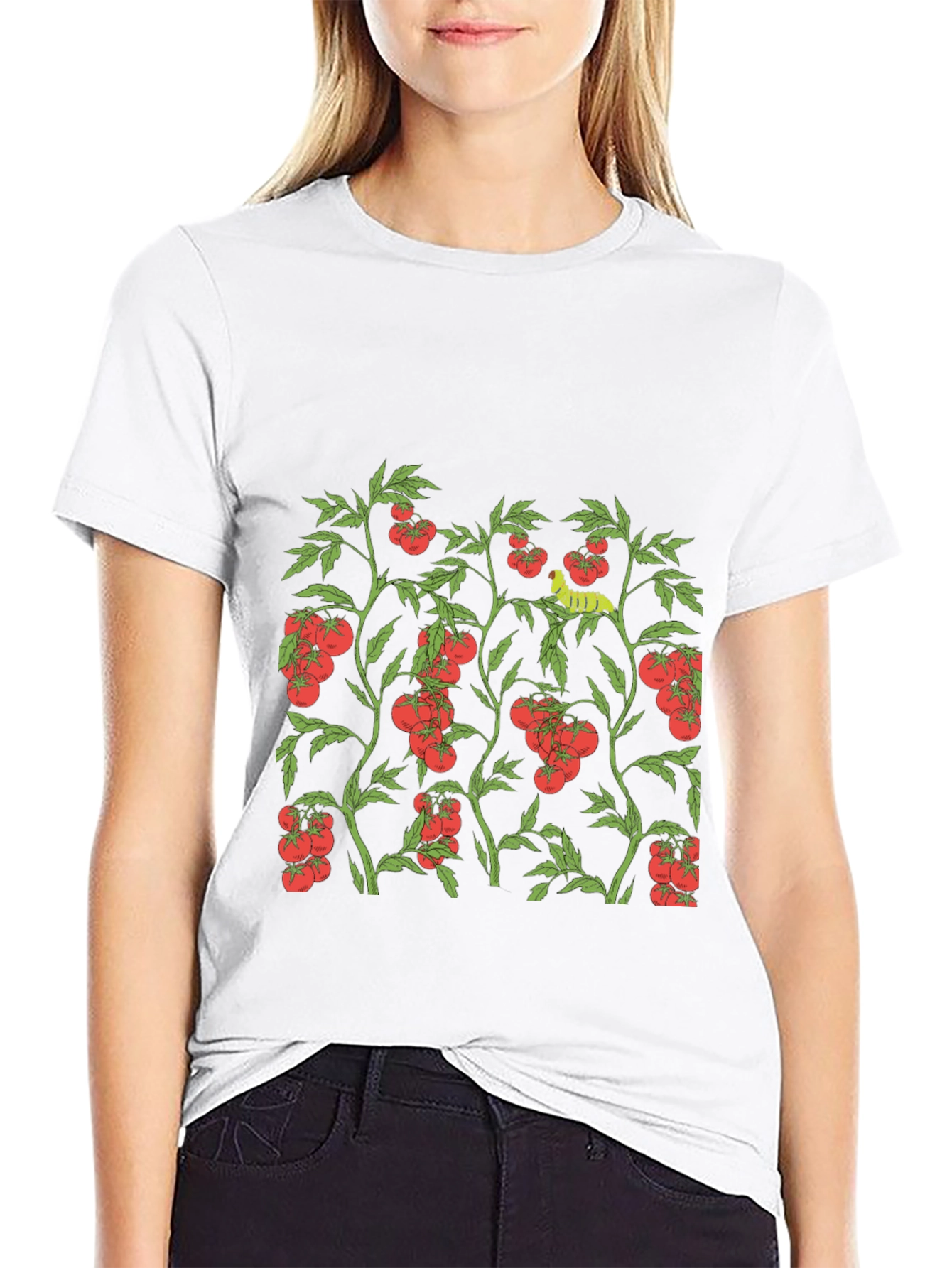 Tomato Plant Graphic Print T-Shirt