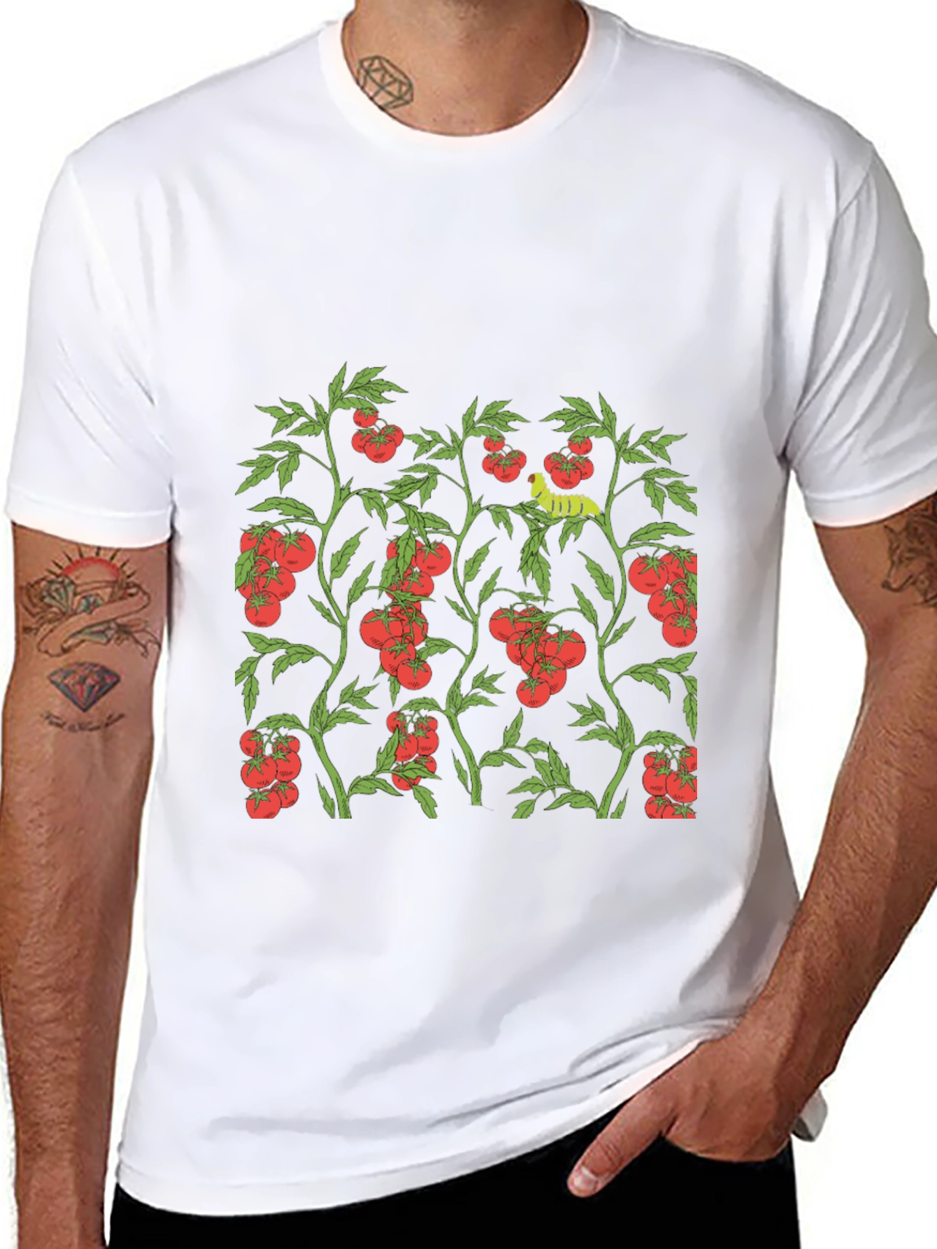 Tomato Plant Graphic Print T-Shirt