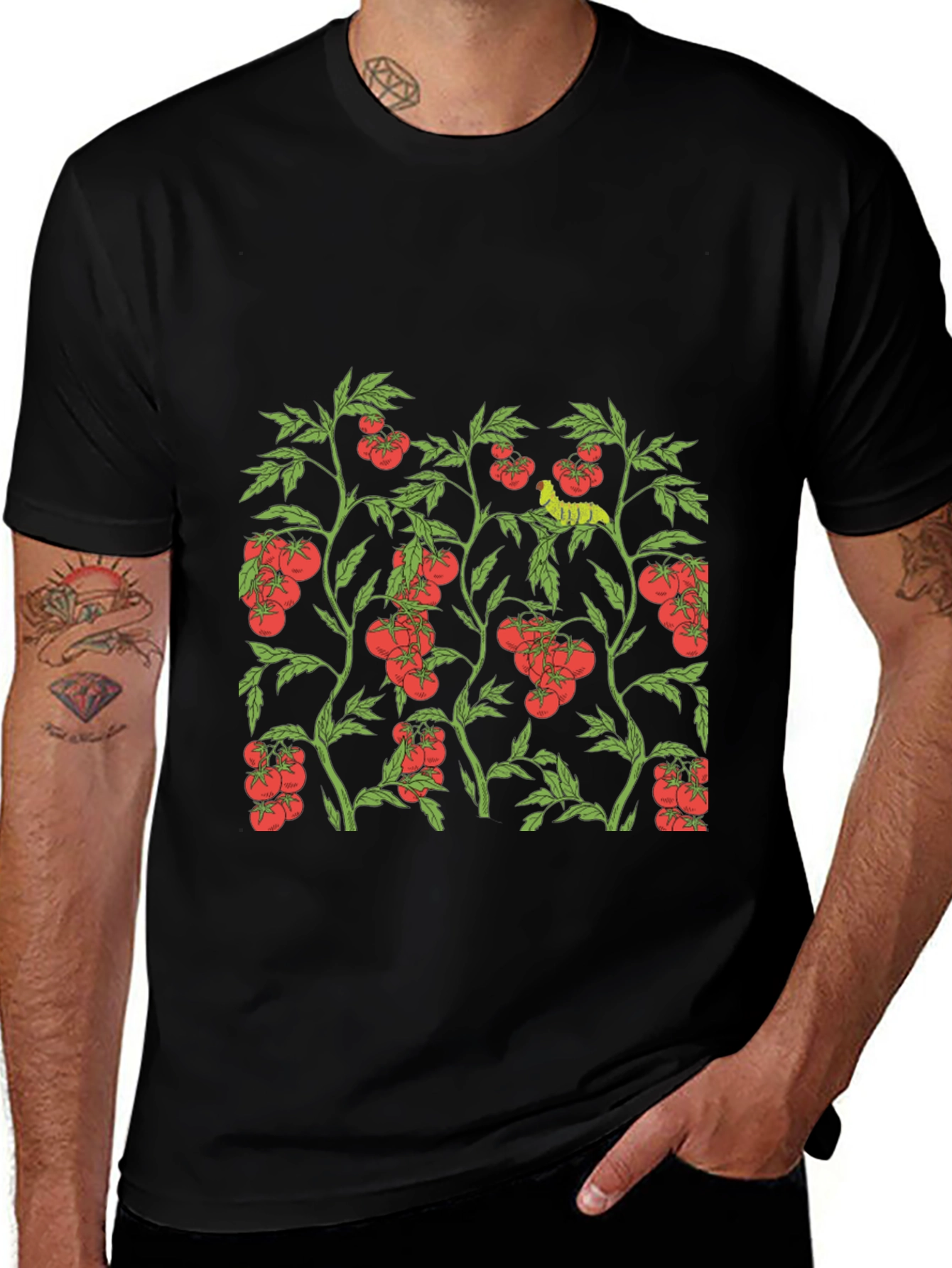 Tomato Plant Graphic Print T-Shirt
