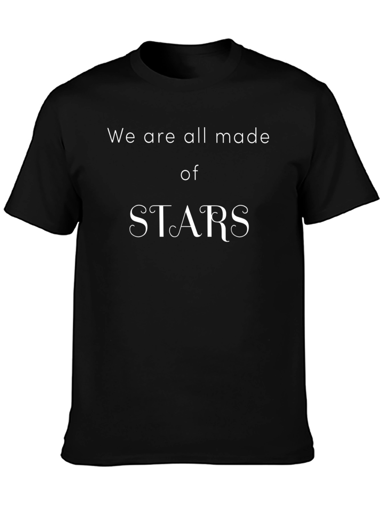 Stars Graphic T-Shirt - Unisex Black Tee