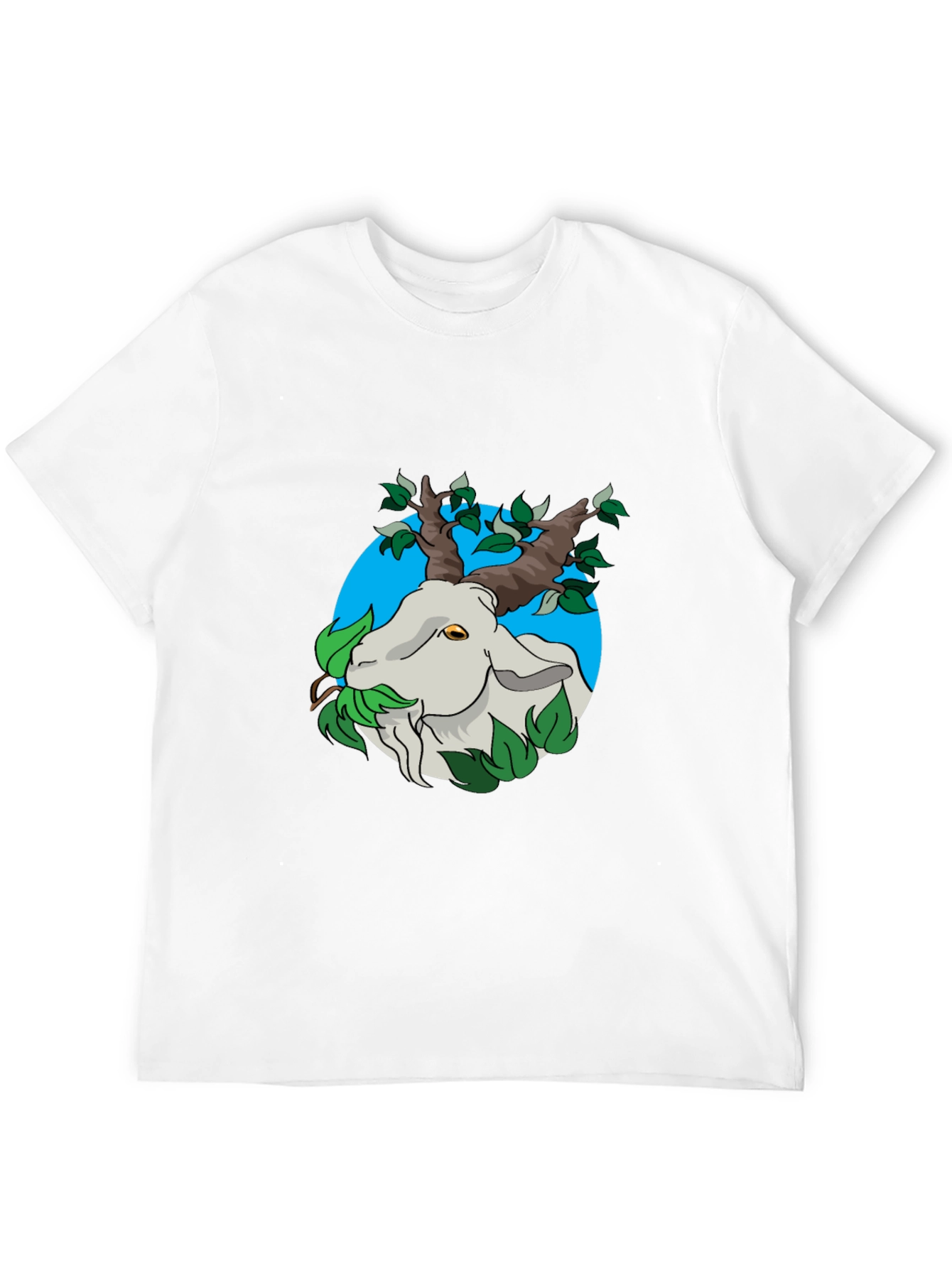 Nature Goat Tee - Black Graphic T-Shirt