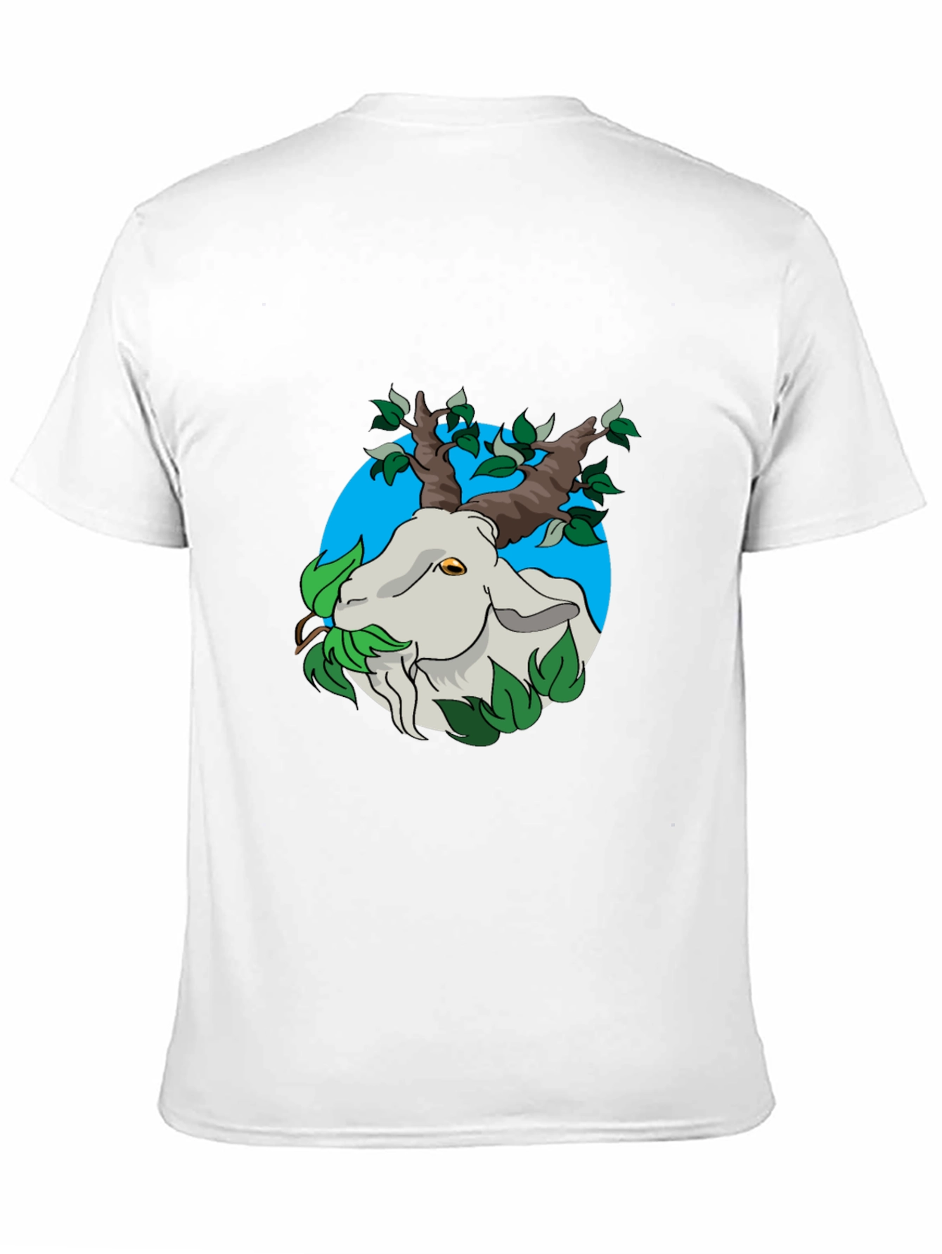 Nature Goat Tee - Black Graphic T-Shirt