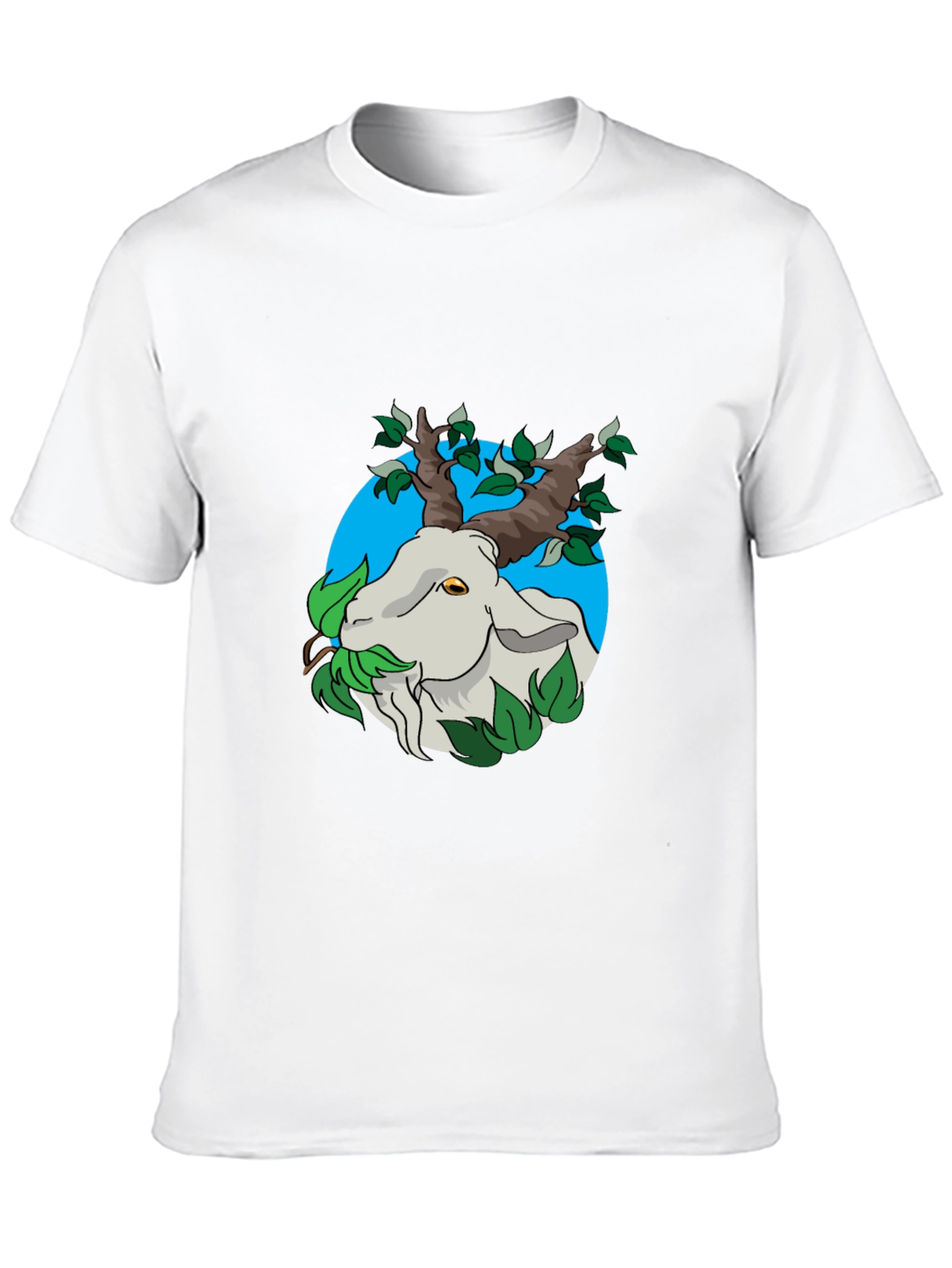Nature Goat Tee - Black Graphic T-Shirt