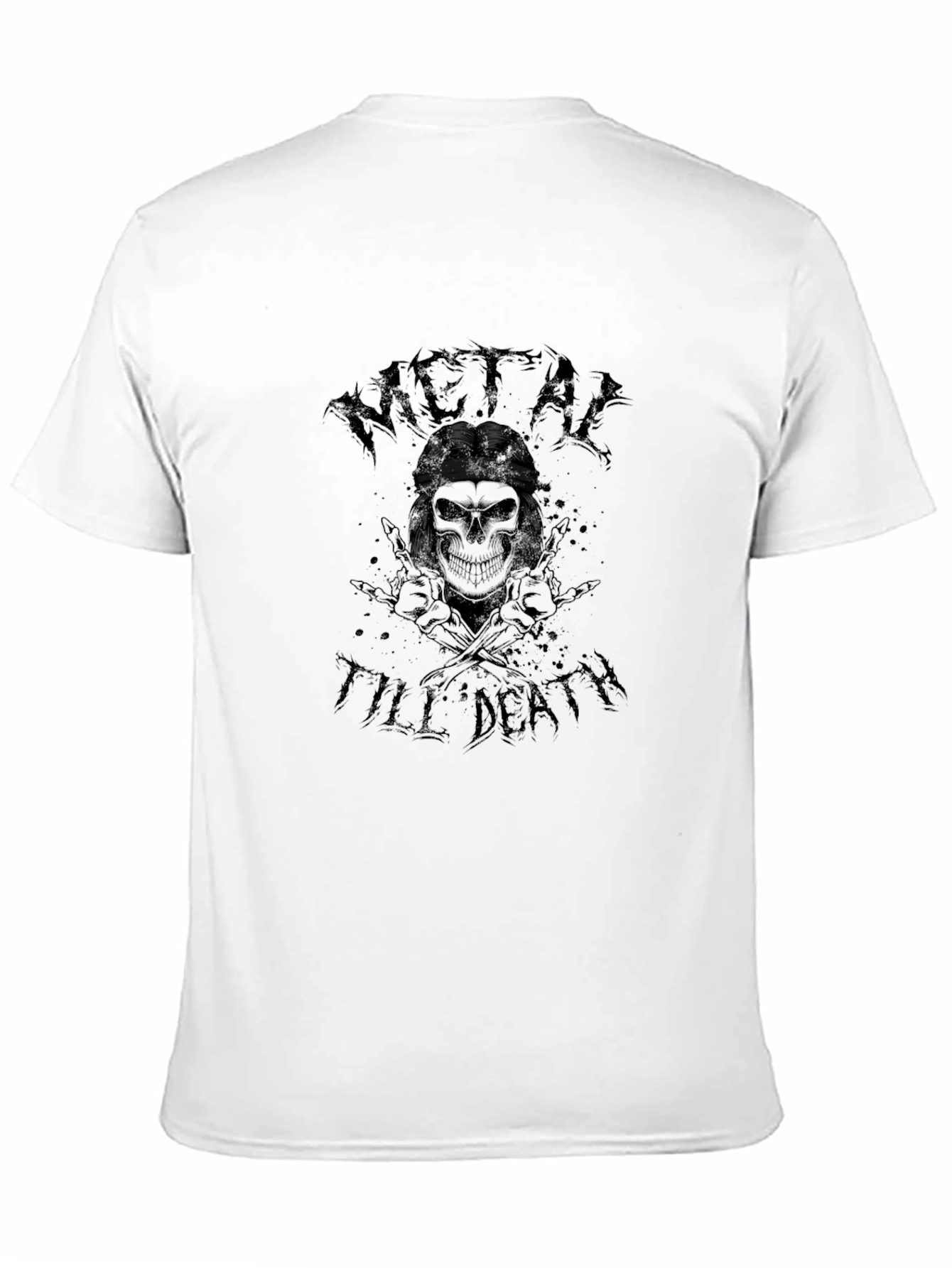 Metal Till Death Graphic Tee - Black