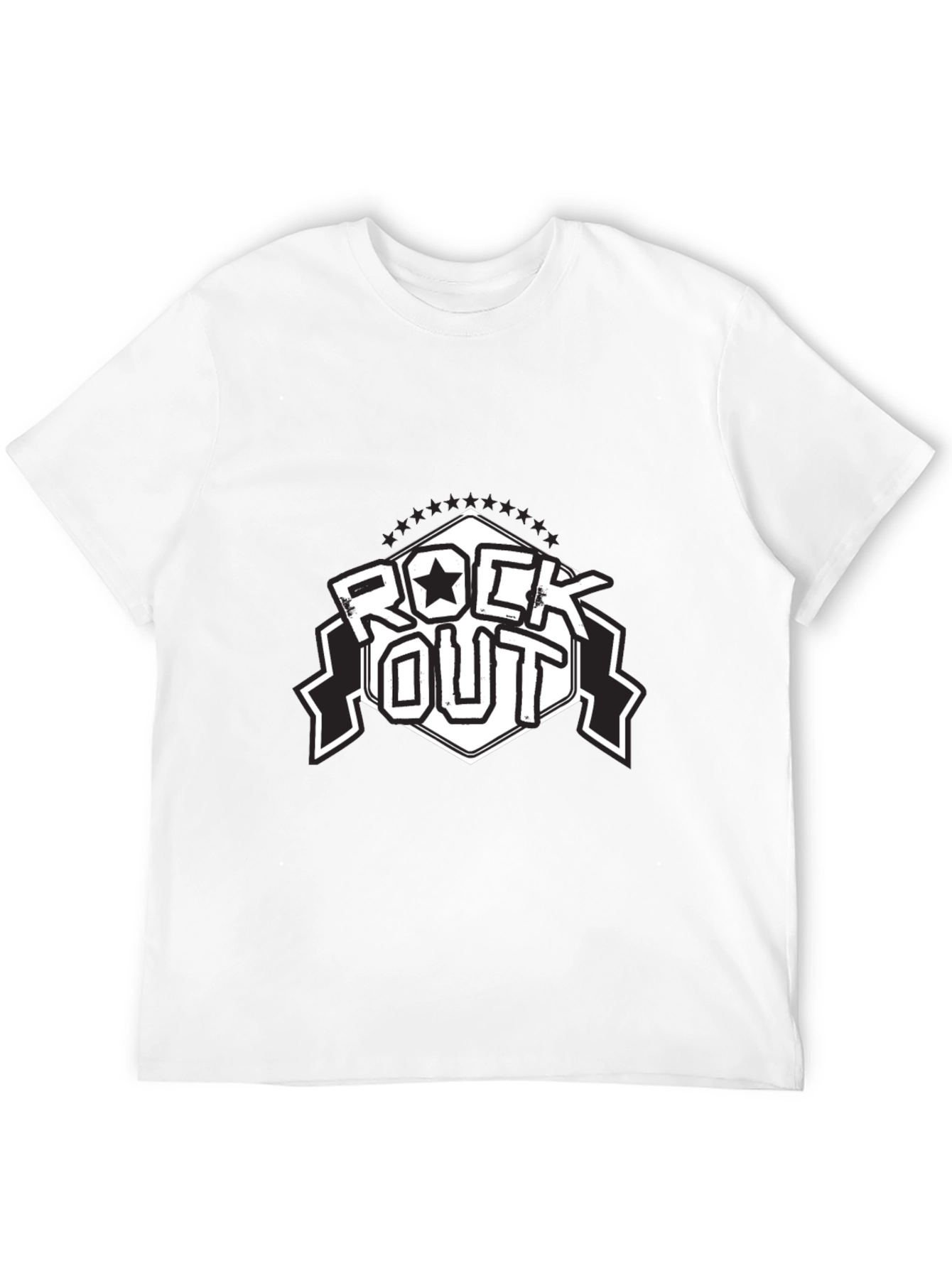 Rock Out Black T-Shirt - Stylish Graphic Tee