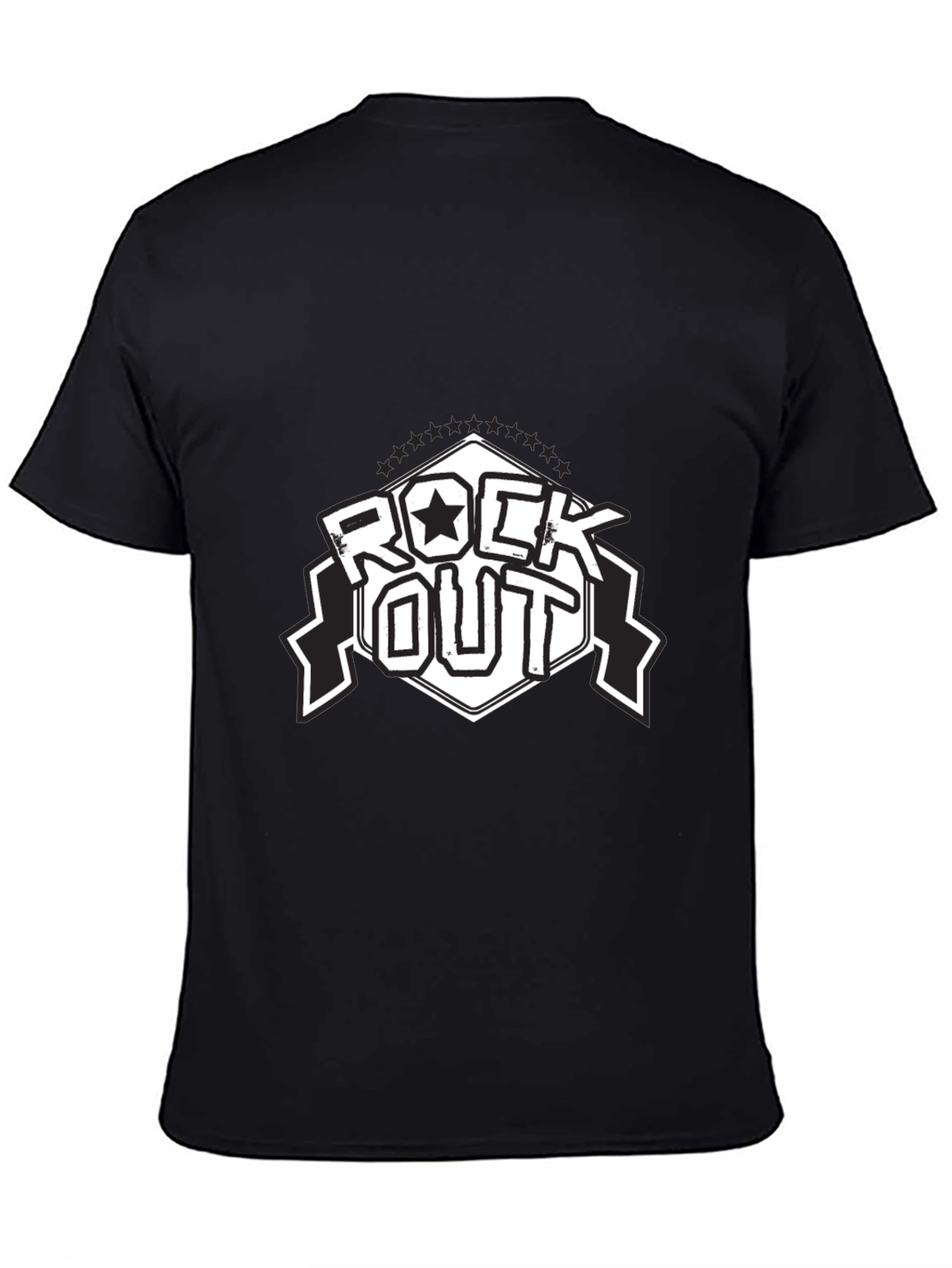 Rock Out Black T-Shirt - Stylish Graphic Tee