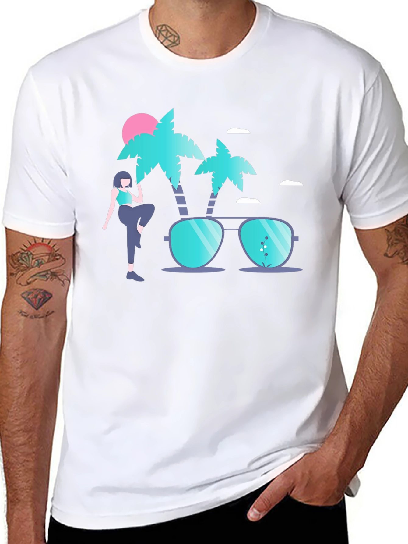 Tropical Vibe Graphic Tee - Summer Ready!