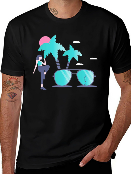 Tropical Vibe Graphic Tee - Summer Ready!