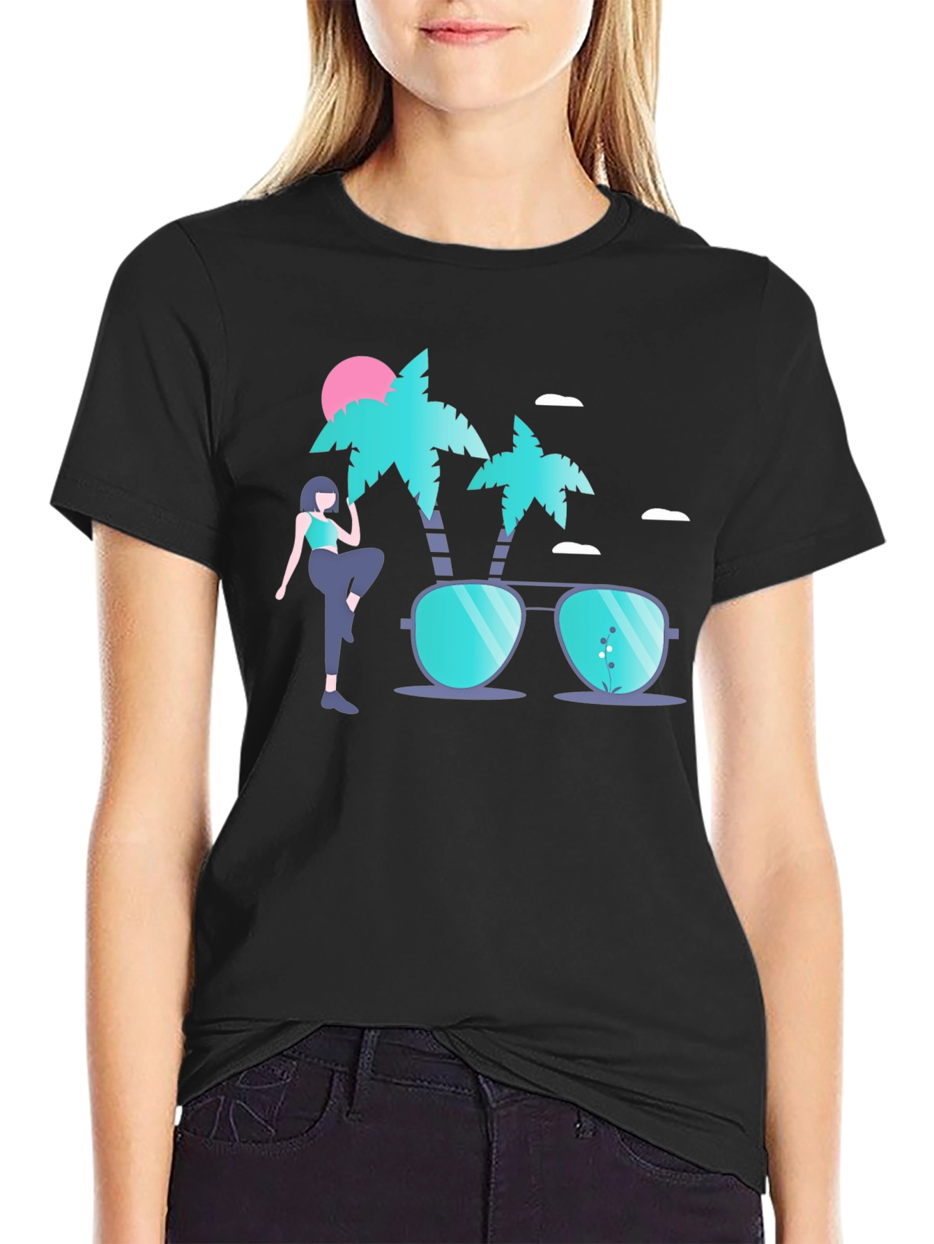 Tropical Vibe Graphic Tee - Summer Ready!