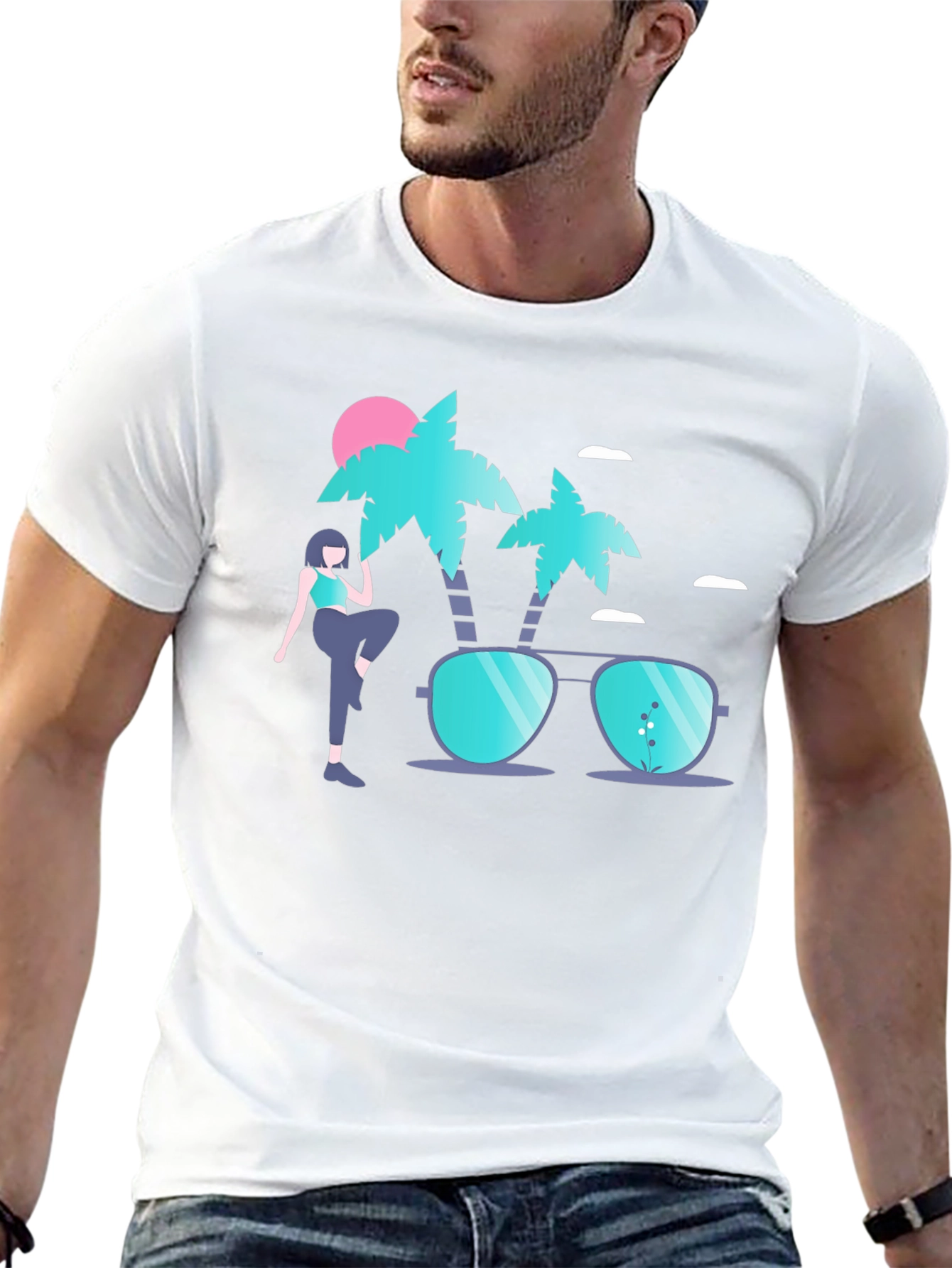 Tropical Vibe Graphic Tee - Summer Ready!