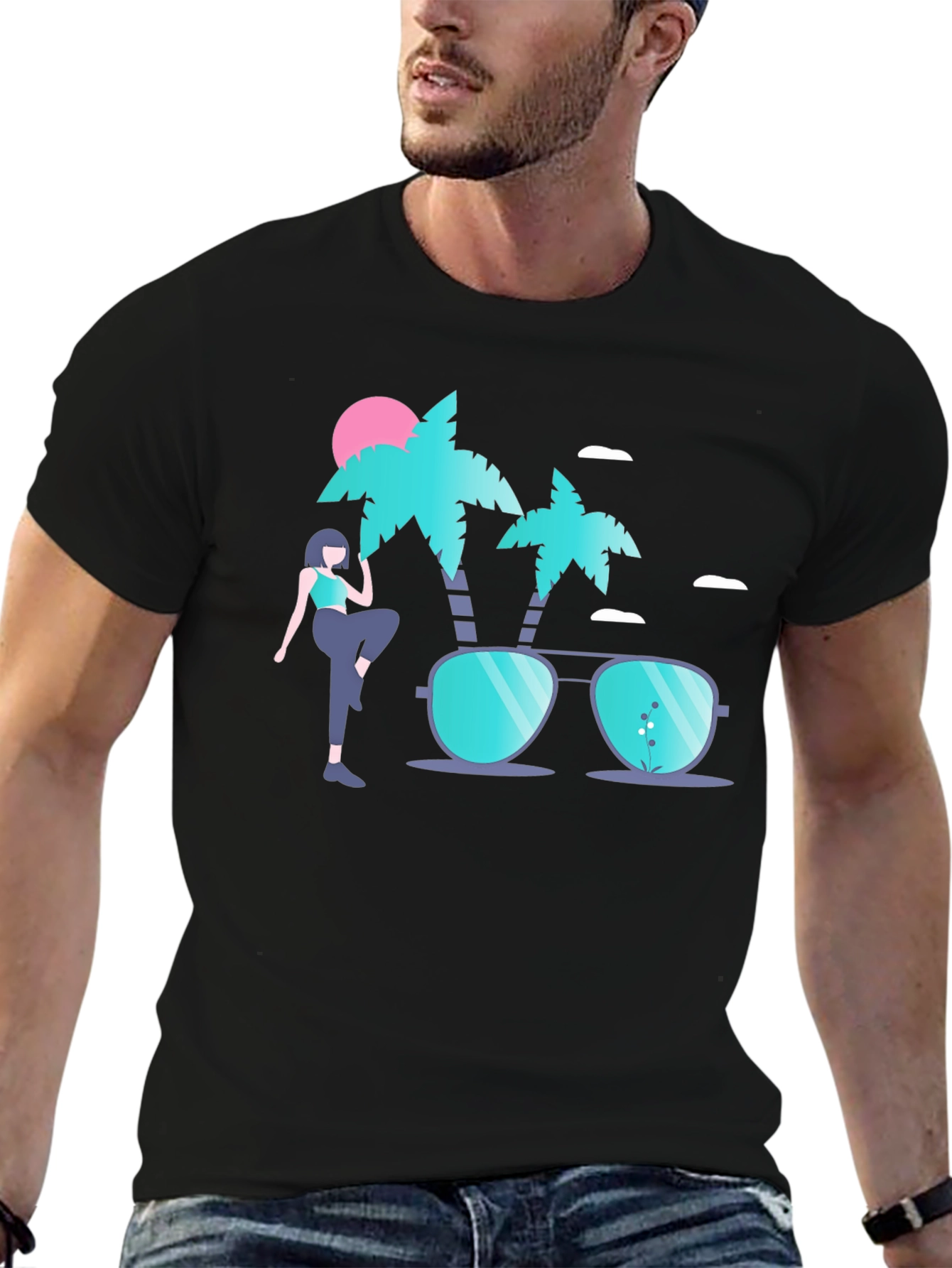 Tropical Vibe Graphic Tee - Summer Ready!