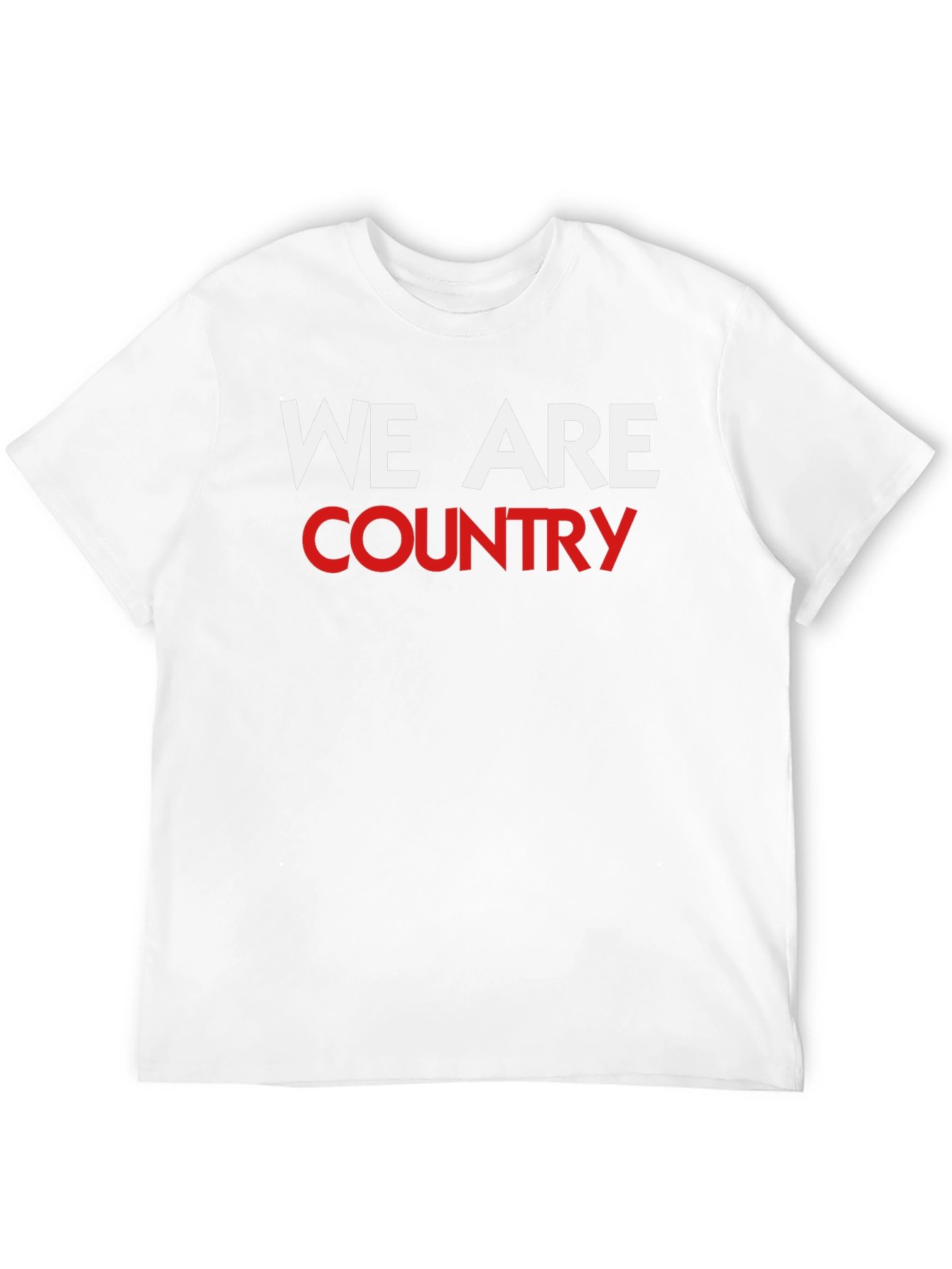 We Are Country T-Shirt Black Crew Neck Graphic Tee
