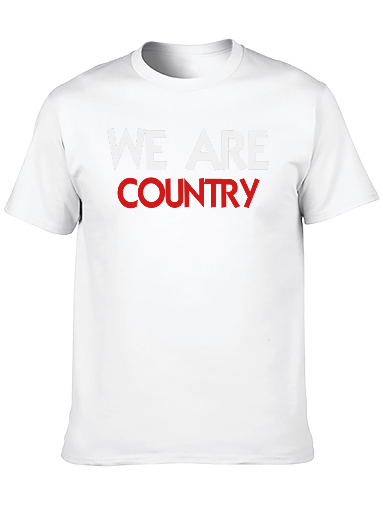 We Are Country T-Shirt Black Crew Neck Graphic Tee