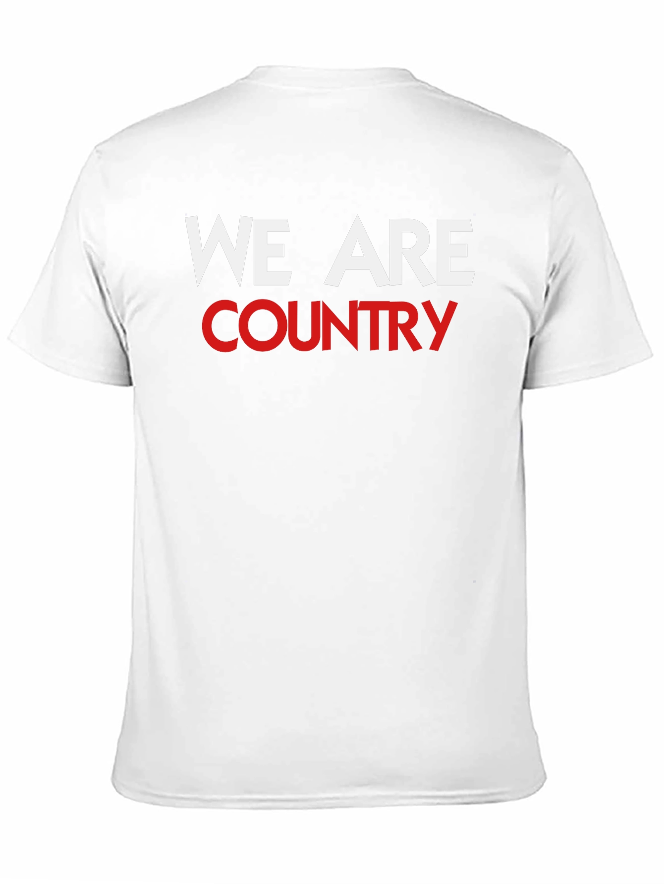 We Are Country T-Shirt Black Crew Neck Graphic Tee