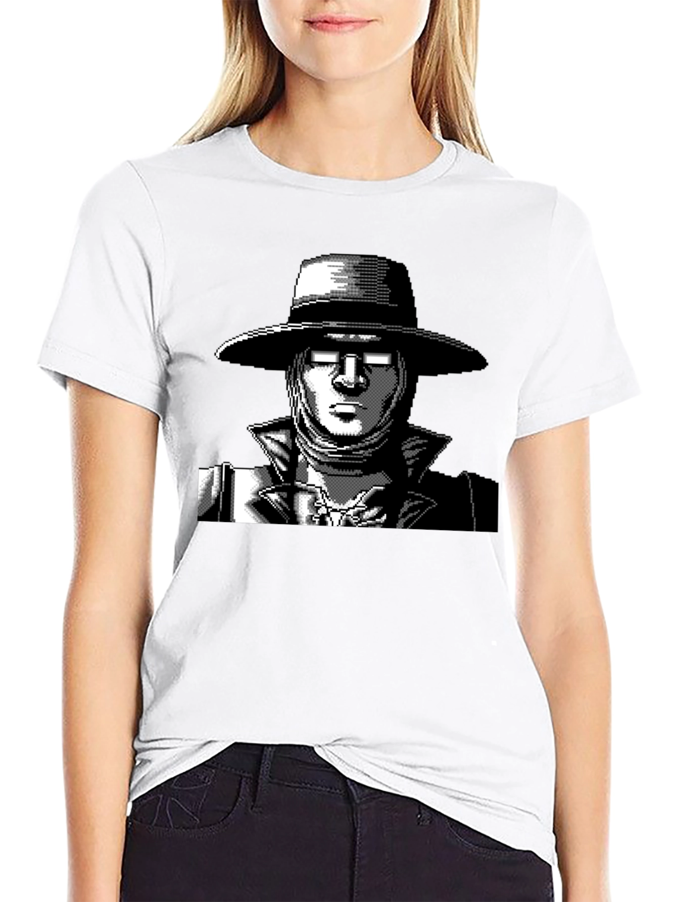 Retro Video Game Character Black T-Shirt