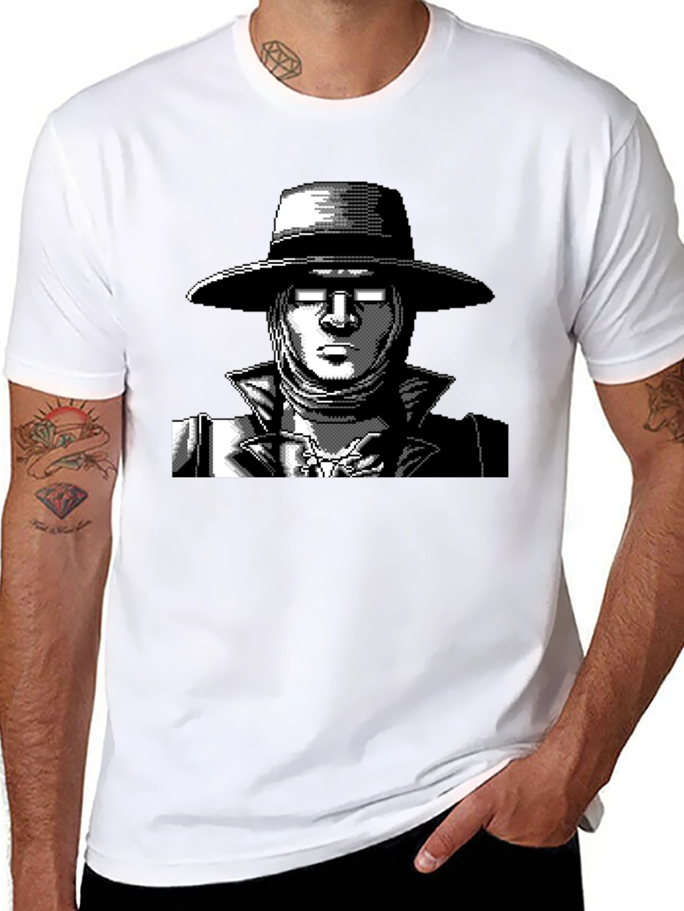 Retro Video Game Character Black T-Shirt