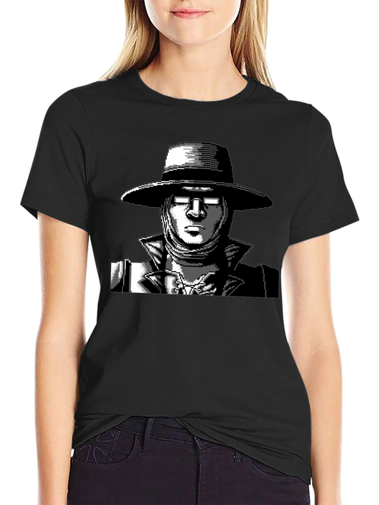 Retro Video Game Character Black T-Shirt